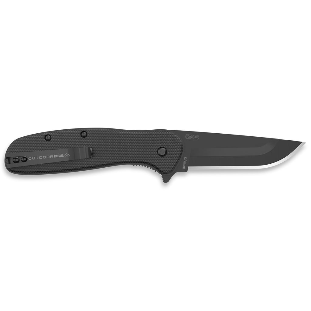 Outdoor Edge Razor VX2 Folding Knife with G10 Scales and 3-Inch Plain Blade