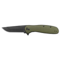 Outdoor Edge Razor VX2 Folding Knife with 3-inch Plain Edge Blade and Micarta Scales