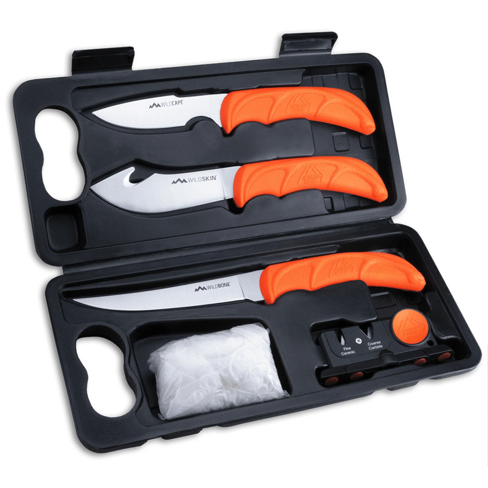Outdoor Edge Wildlite 6-Piece Game Processing Kit with Hard-Side Carry Case