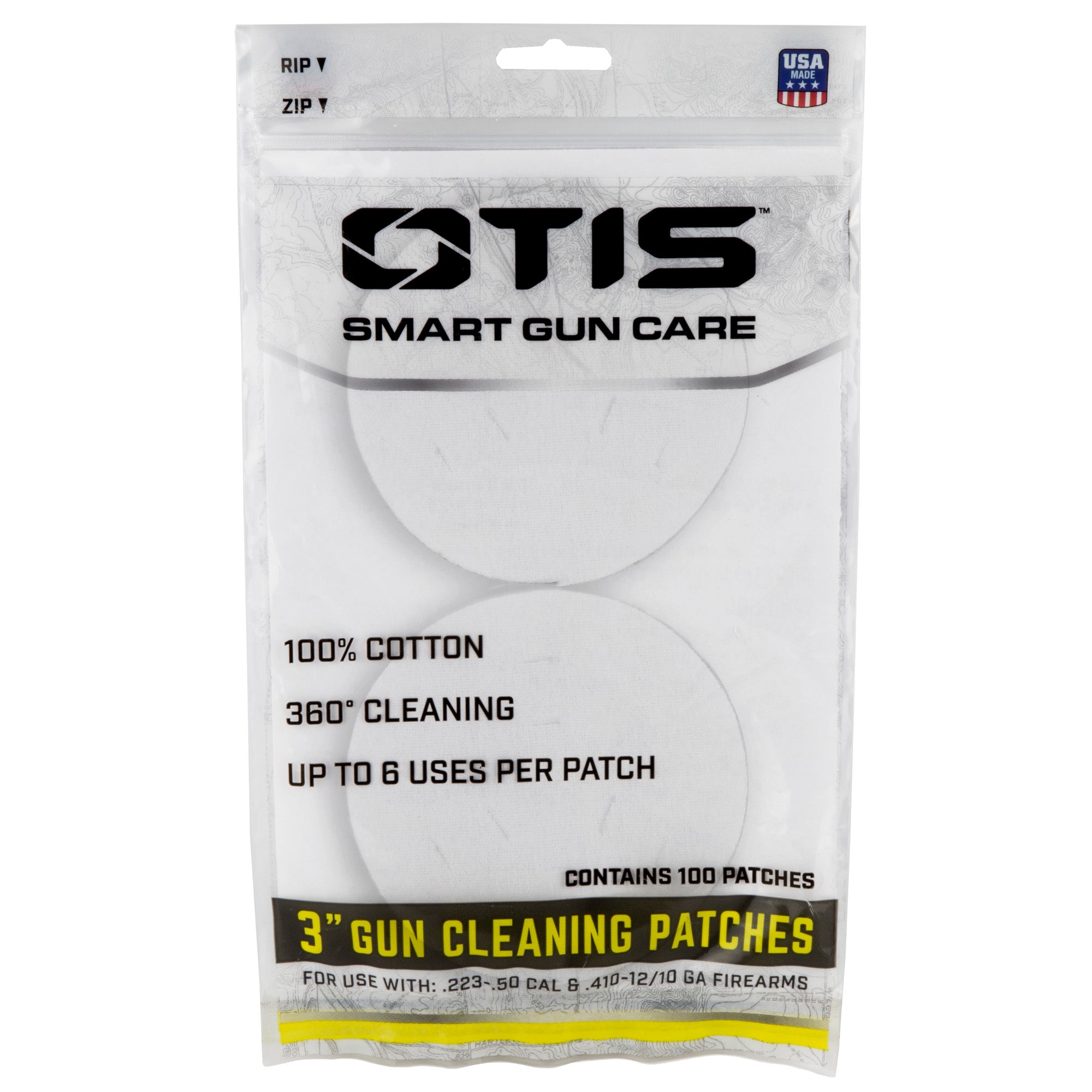 Otis Technology FG-919-100 All Caliber Gun Cleaning Patches (100 Pack)