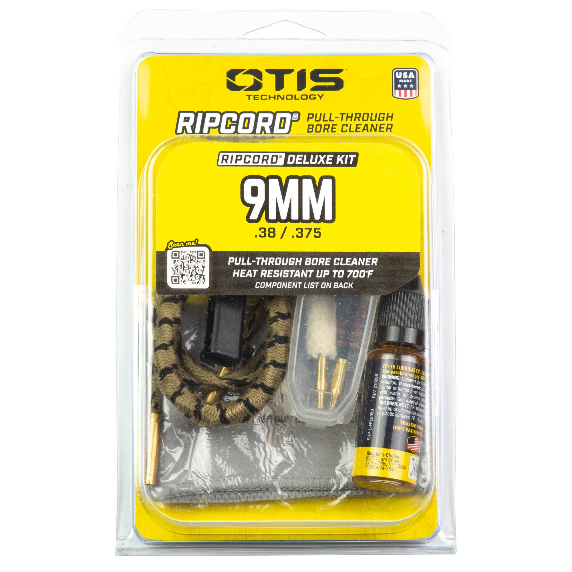 Otis Technology Ripcord Deluxe Cleaning Kit for .38/9mm/.357 Calibers