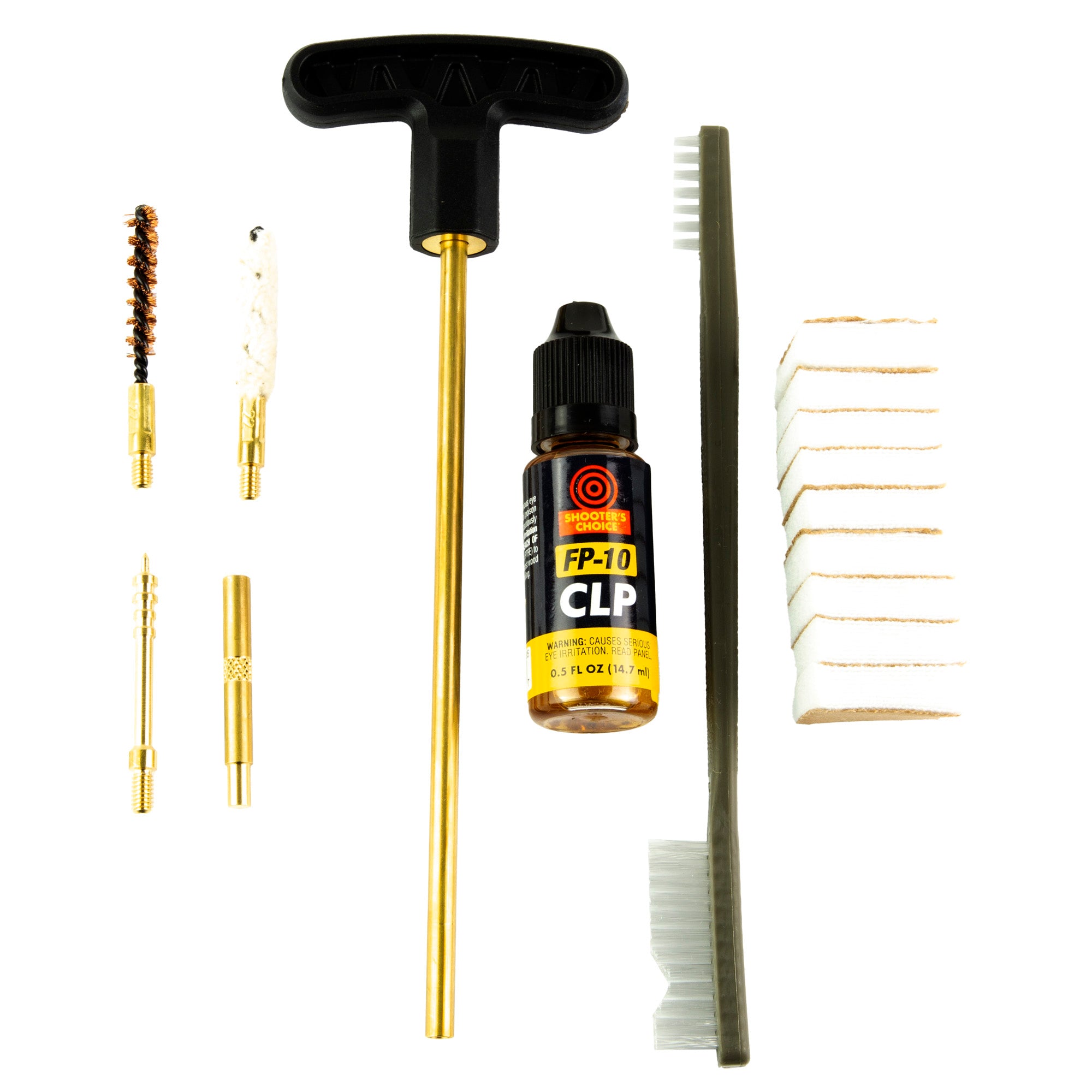Otis Technology .22 Caliber Pistol Cleaning Kit with Brass Components and Lubricant