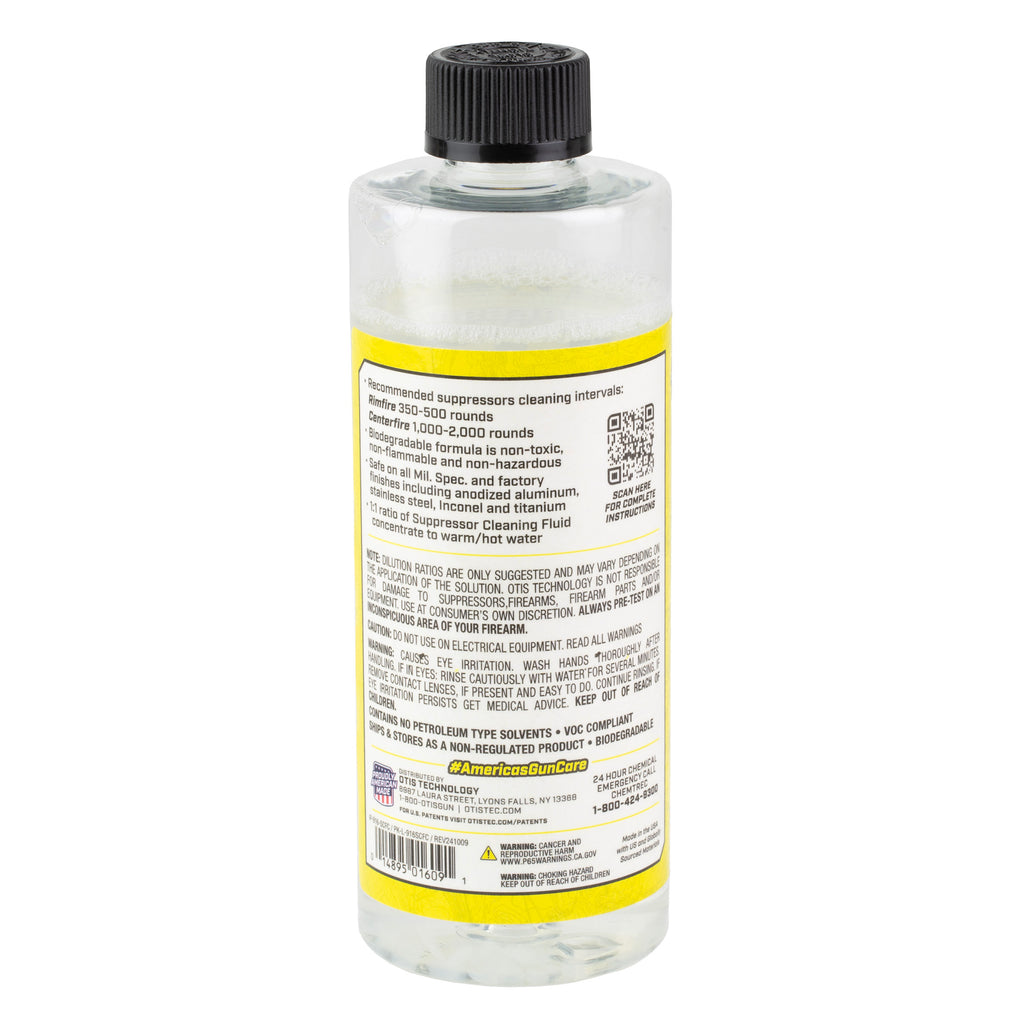 Otis Technology Suppressor Cleaning Fluid 16oz – Professional Gun Maintenance Solvent