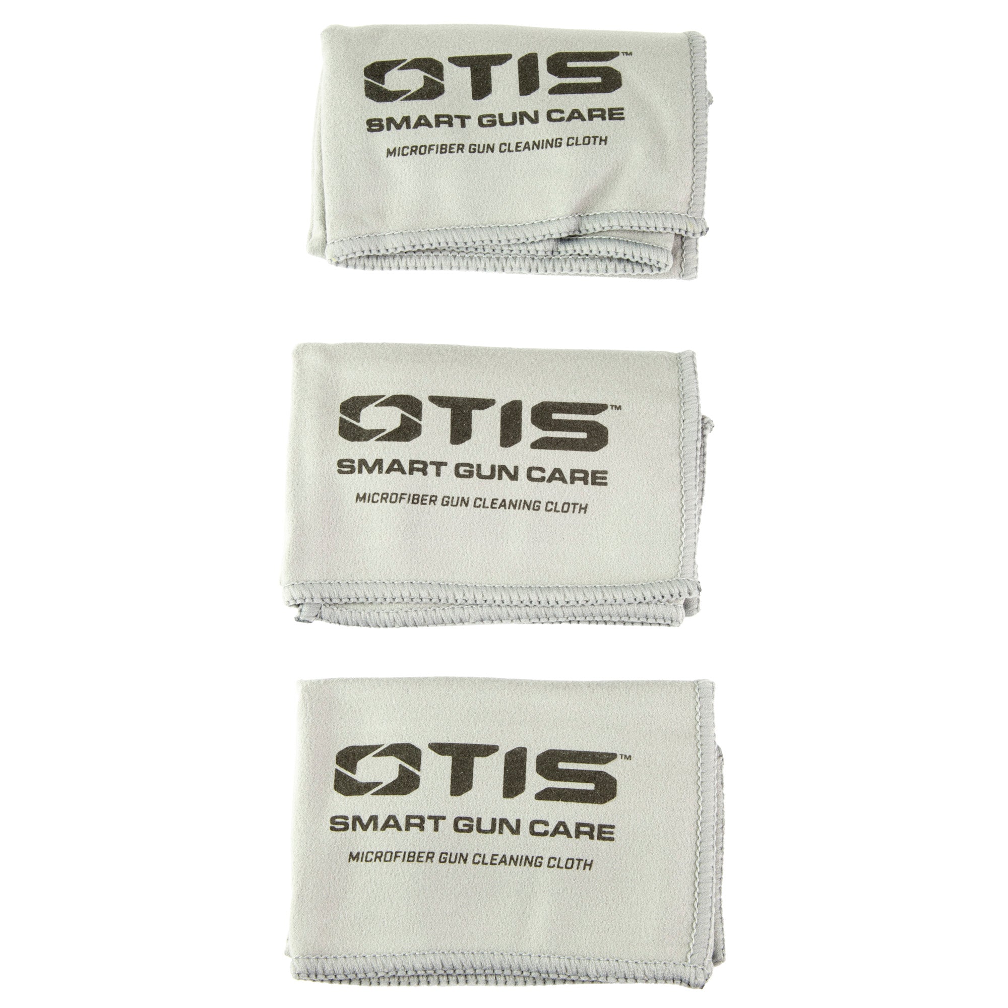 Otis Technology Microfiber Gun Cloth 3-Pack - Reusable Cleaning Cloths for Firearms, Tools, and Optics