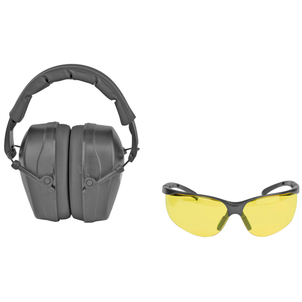 Champion Traps & Targets Shooting Combo Kit with Amber Earmuffs - Model 40626