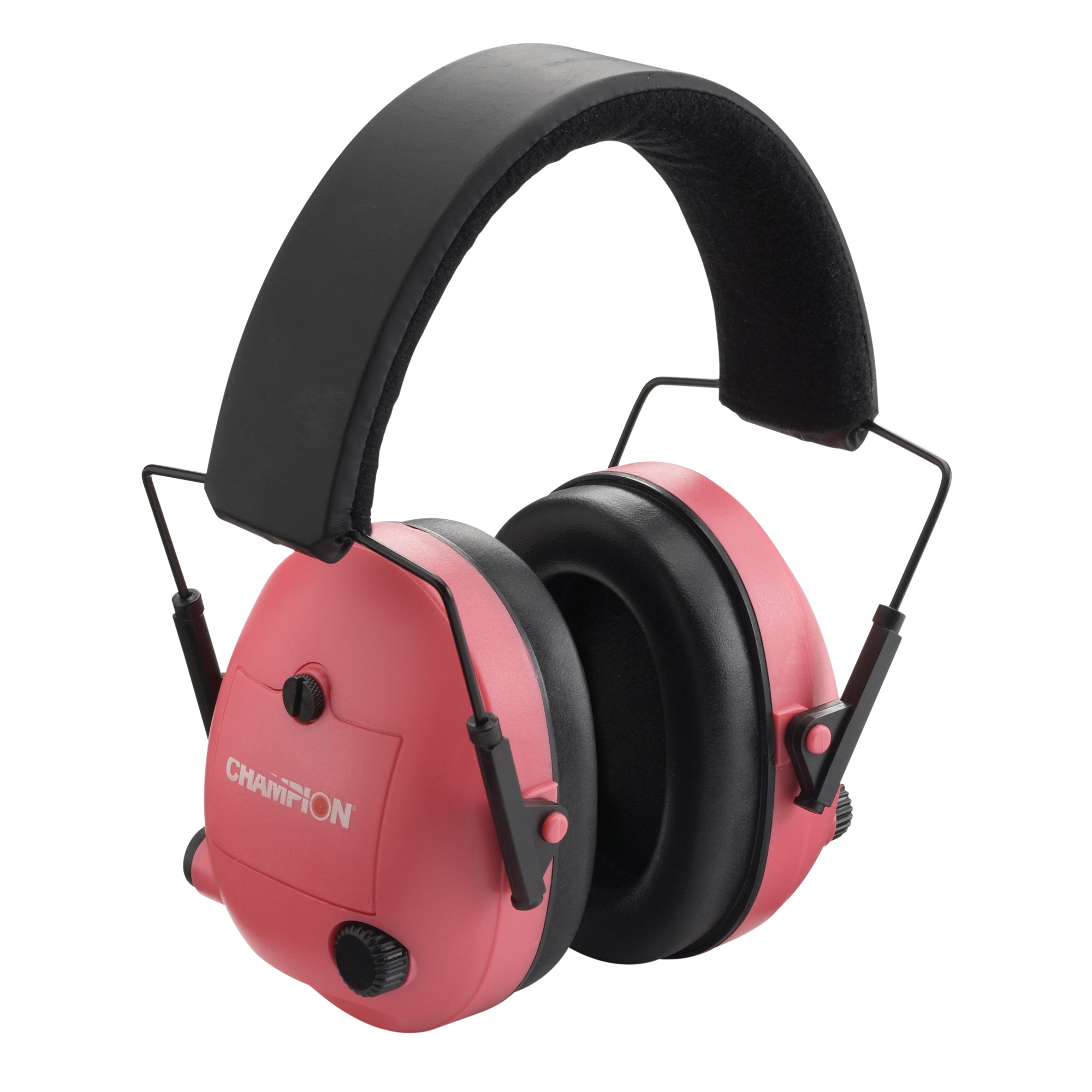 Champion Traps & Targets Pink Electronic Earmuffs – Hearing Protection for Shooting Sports