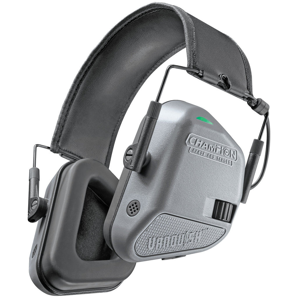 Champion Traps & Targets Vanquish Electronic Hearing Protection Earmuffs - Gray