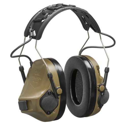 3M/Peltor ComTac VIII Defender Coyote Electronic Earmuff for Hearing Protection and Communication