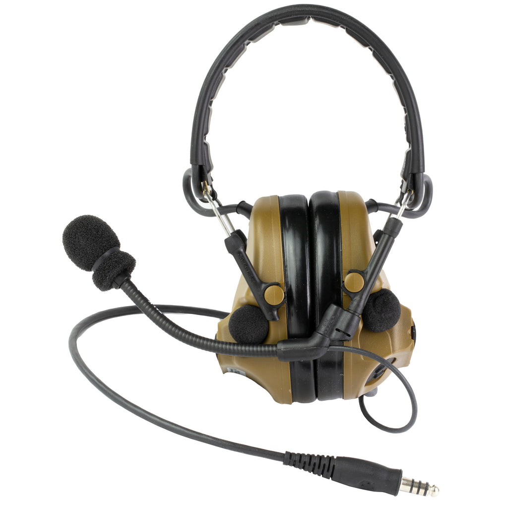 3M/Peltor ComTac V Electronic Earmuff with Microphone and Noise Cancellation in Coyote