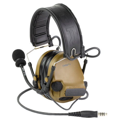 3M/Peltor ComTac V Electronic Earmuff with Microphone and Noise Cancellation in Coyote