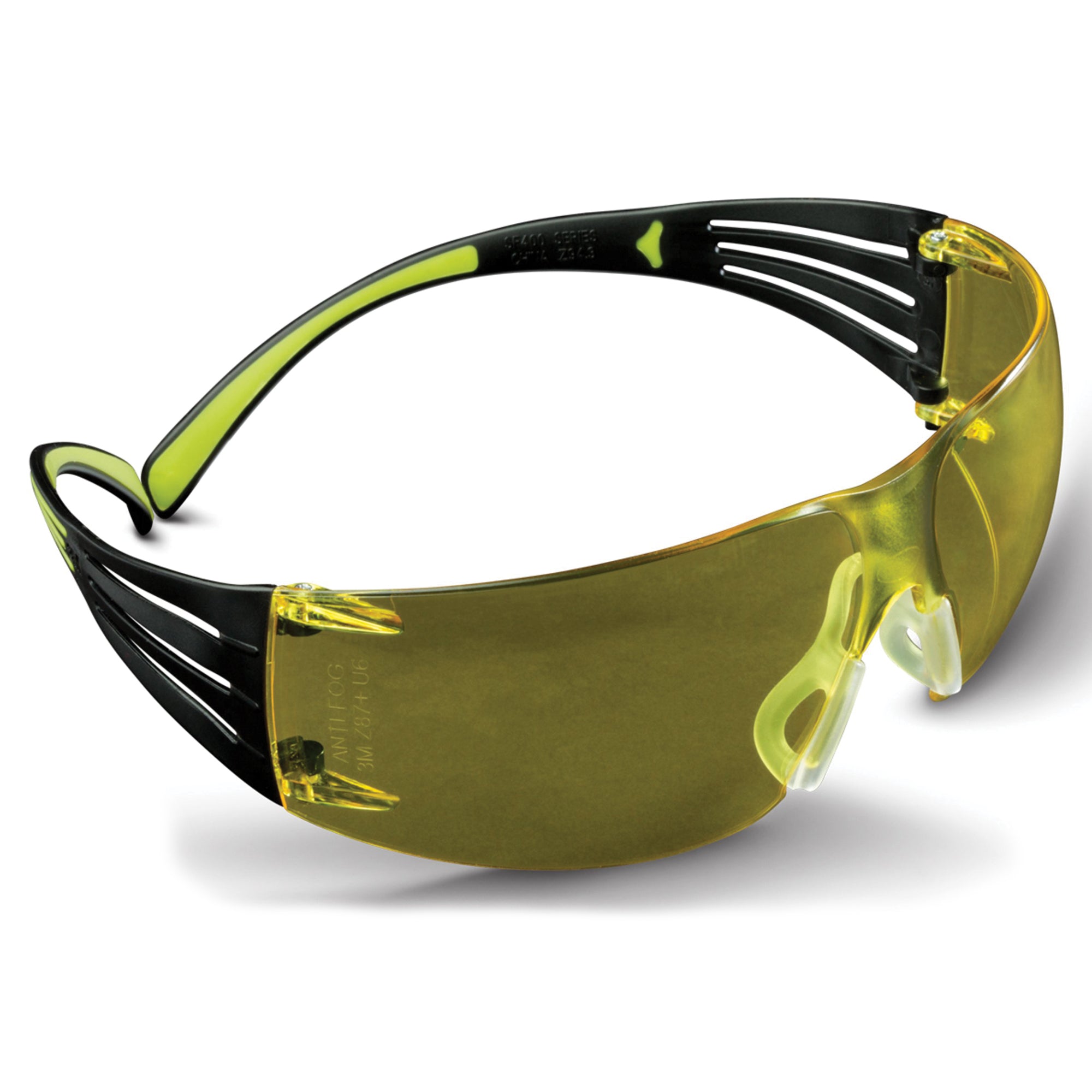 3M/Peltor SecureFit 400 Series Safety Glasses 3-Pack - Polycarbonate Frames with Adjustable Nose Pads and Pressure Diffusion Temples