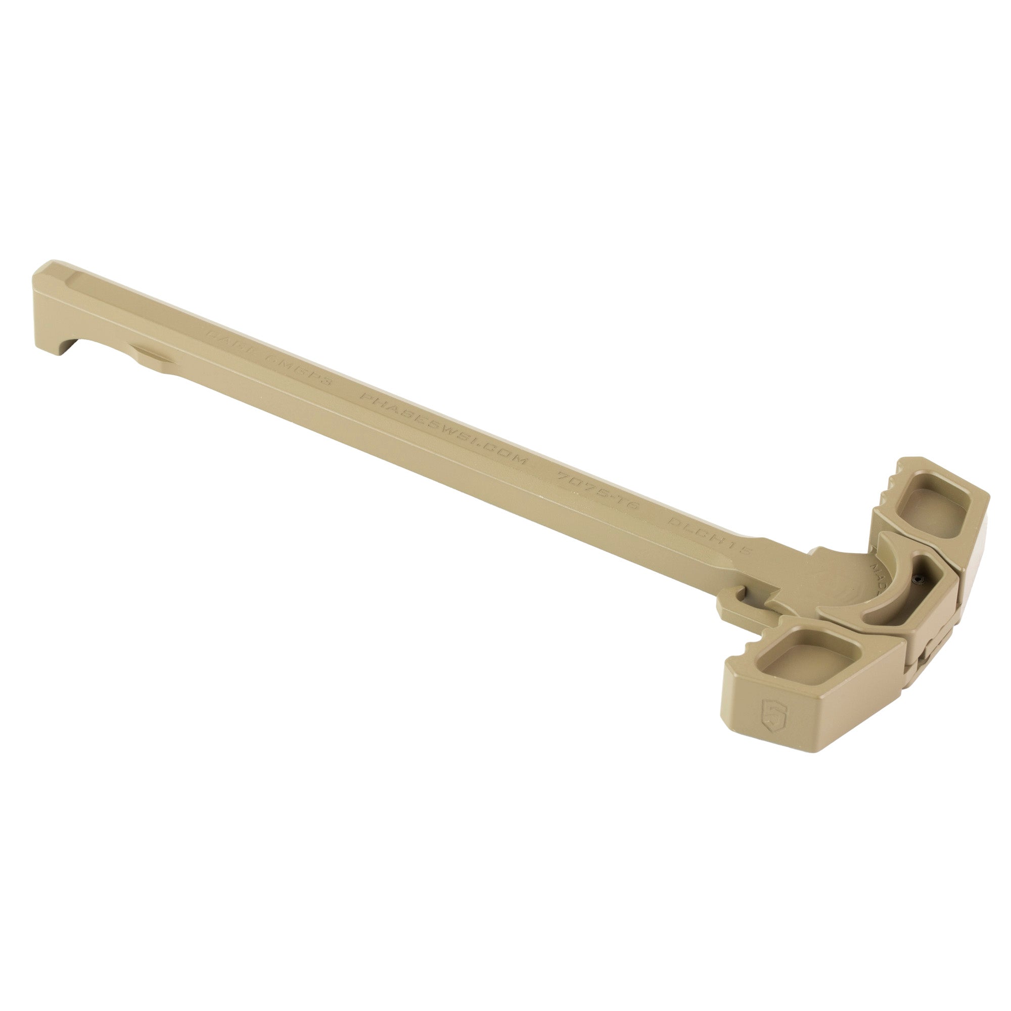 Phase 5 Weapon Systems Dual Latch Charging Handle for AR-15 in Flat Dark Earth - Model DLCH15-FDE