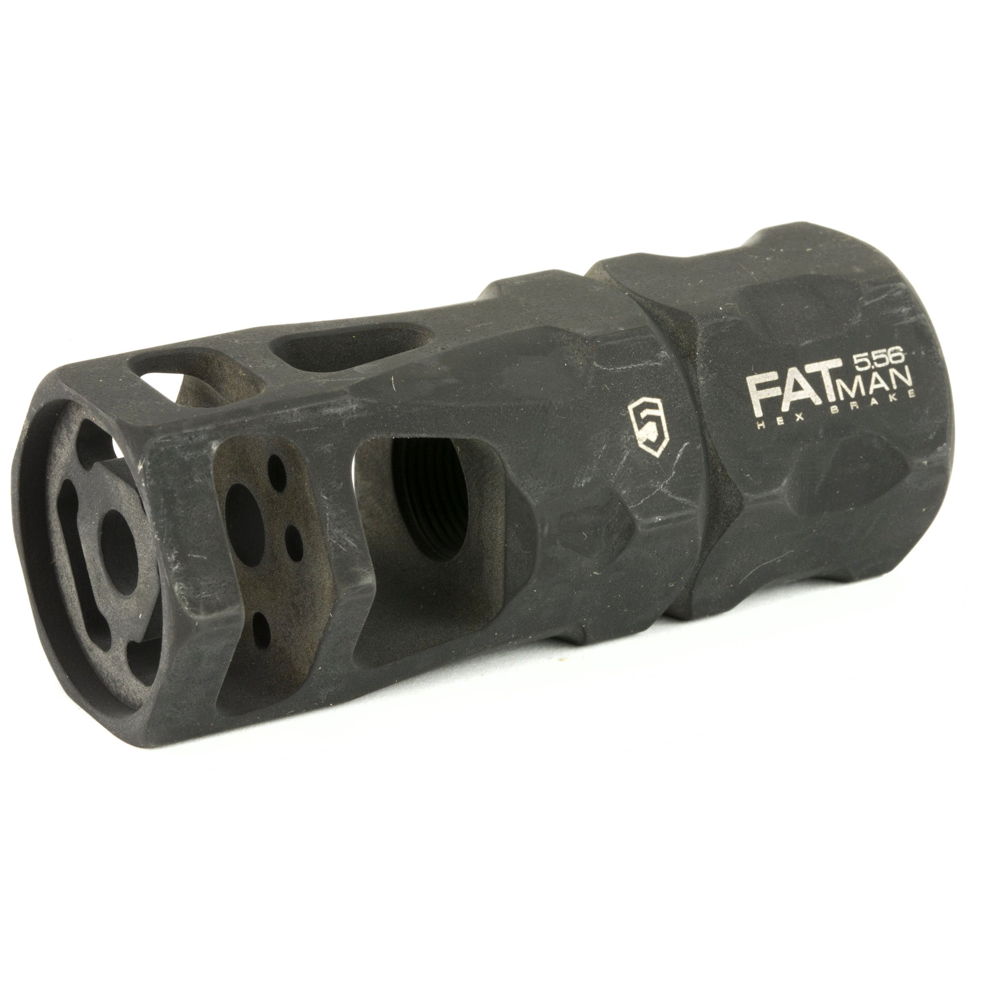 Phase 5 Weapon Systems FATman Hex Brake 5.56mm for 223 Remington Rifles