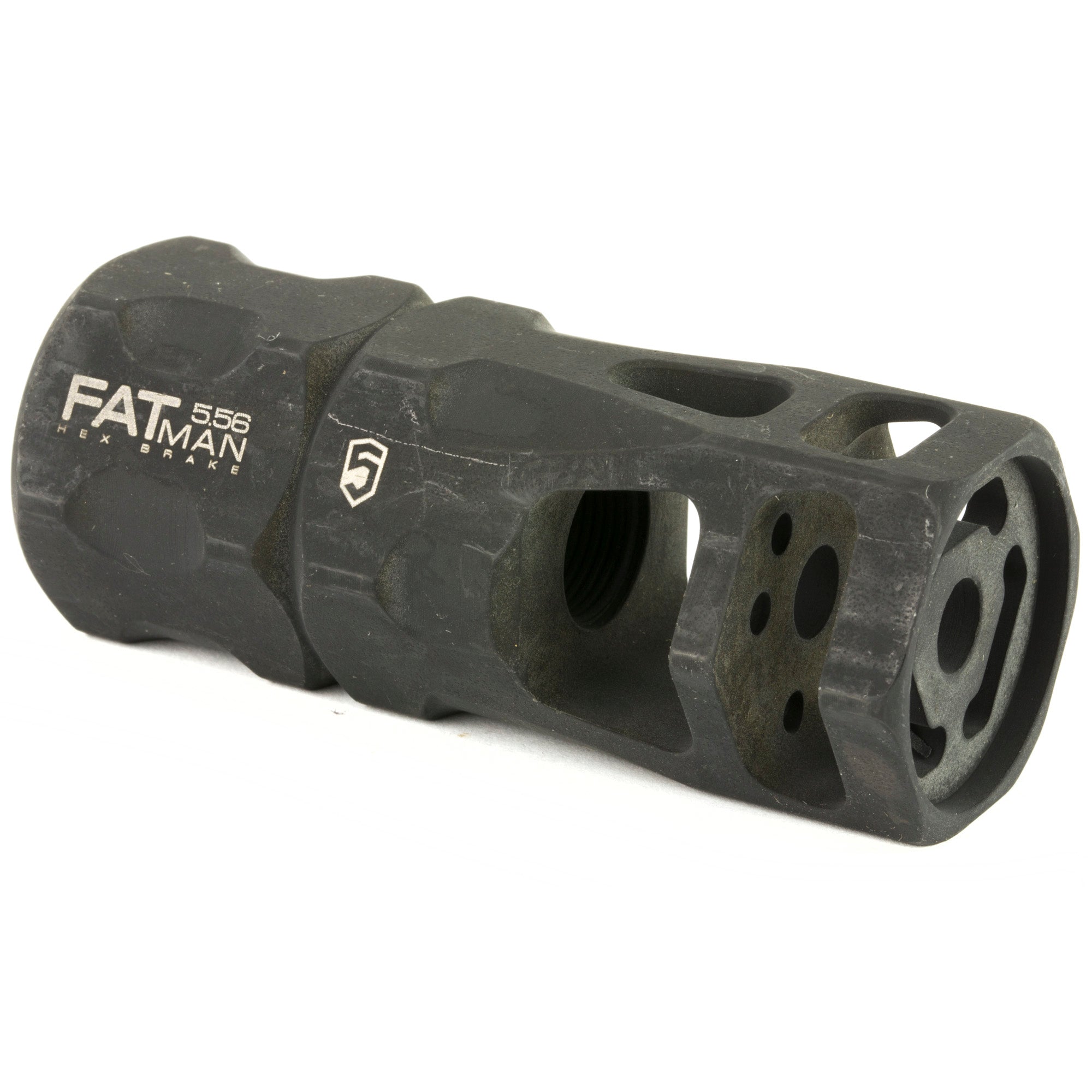 Phase 5 Weapon Systems FATman Hex Brake 5.56mm for 223 Remington Rifles