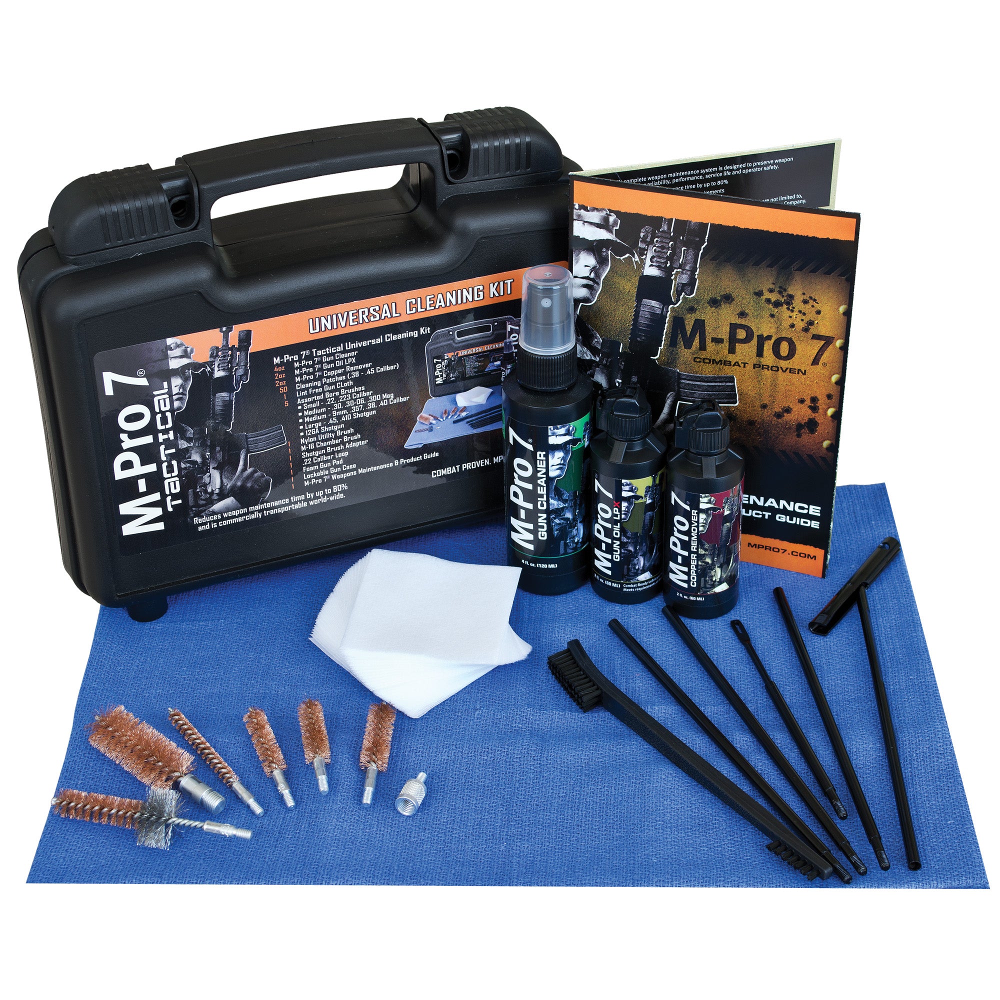 M-PRO 7 Tactical Cleaning Kit Clam Pack – Gun Cleaners and Lubricants for Firearms Maintenance