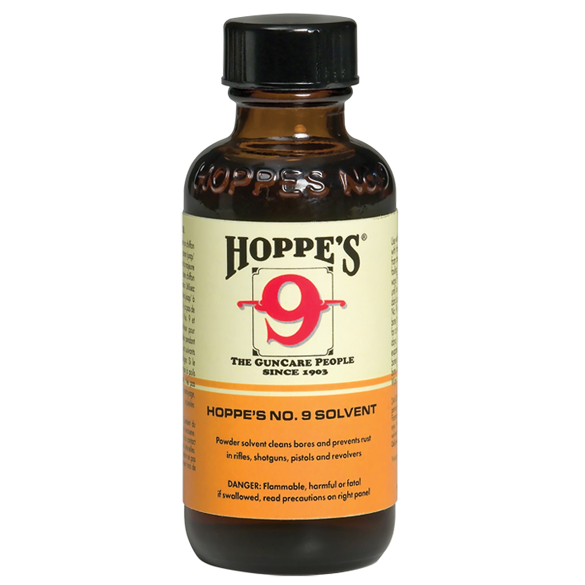 Hoppe's No. 9 Gun Cleaning Solvent - 2oz Bottle for Firearm Maintenance