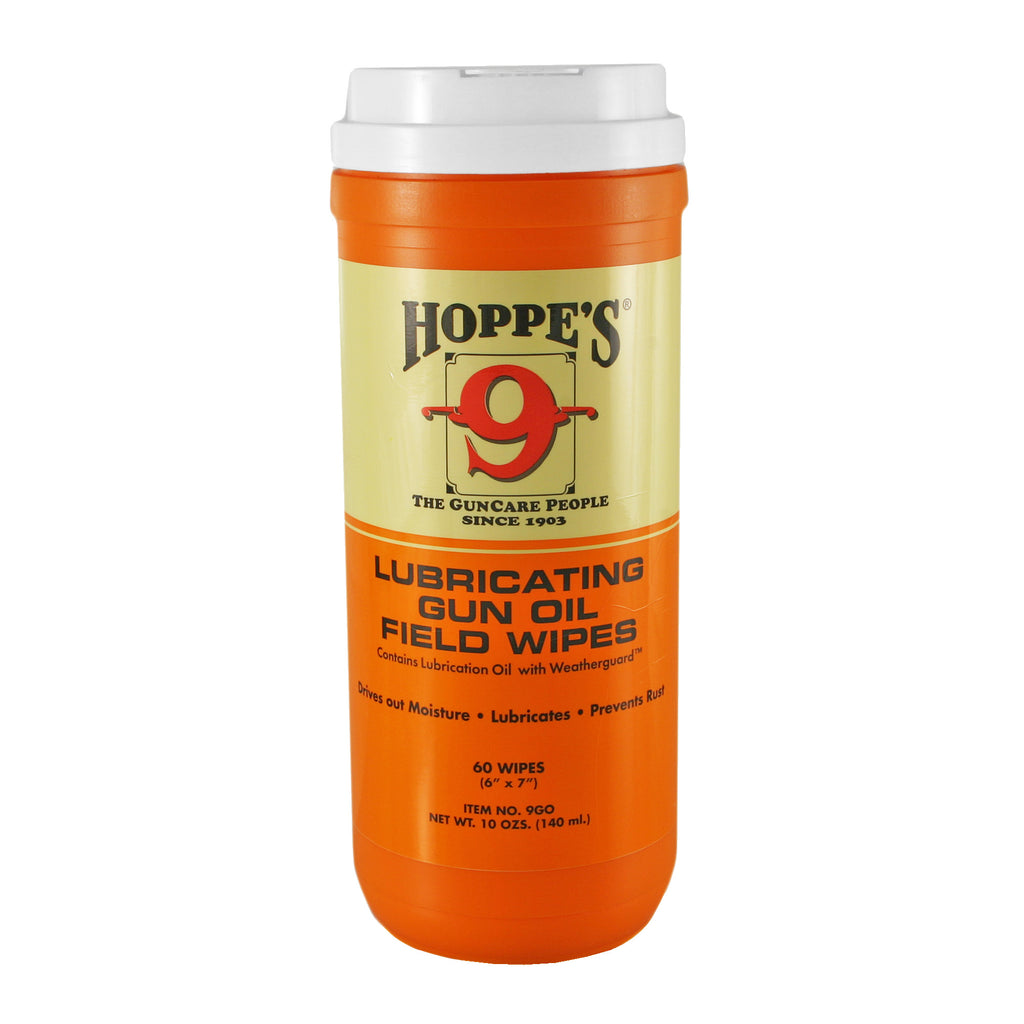 Hoppe's No. 9 Gun Oil Wipes – 120 Count for Firearm Cleaning and Maintenance