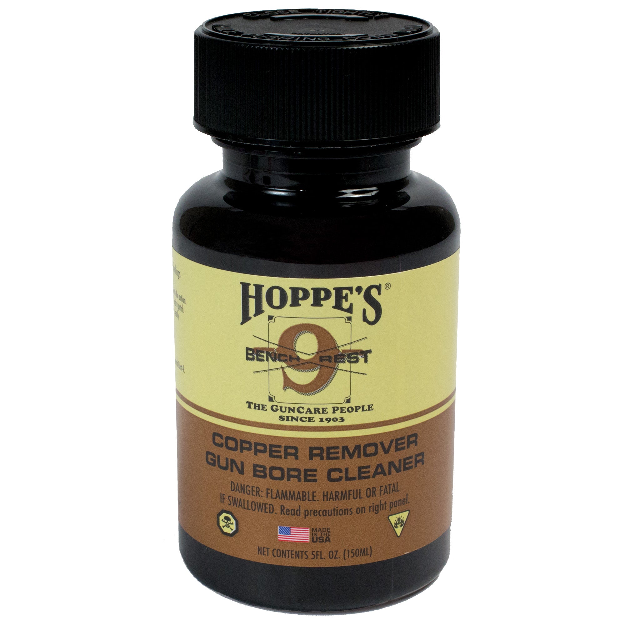 Hoppe's Bench Rest Copper Cleaner - 5oz Liquid for Firearm Barrel Maintenance