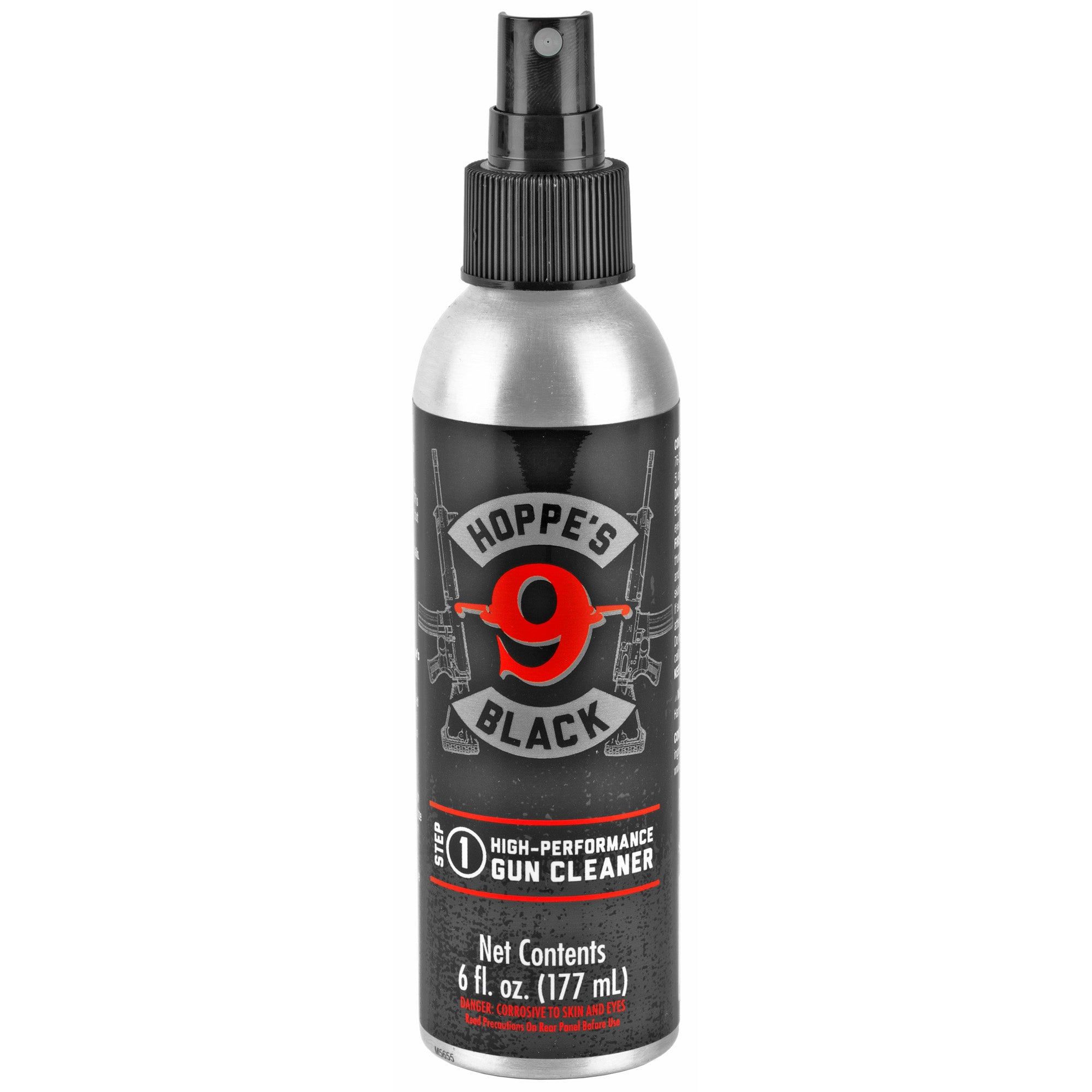 Hoppe's Black Gun Cleaner 6oz - Advanced High Carbon Residue Remover for Firearms