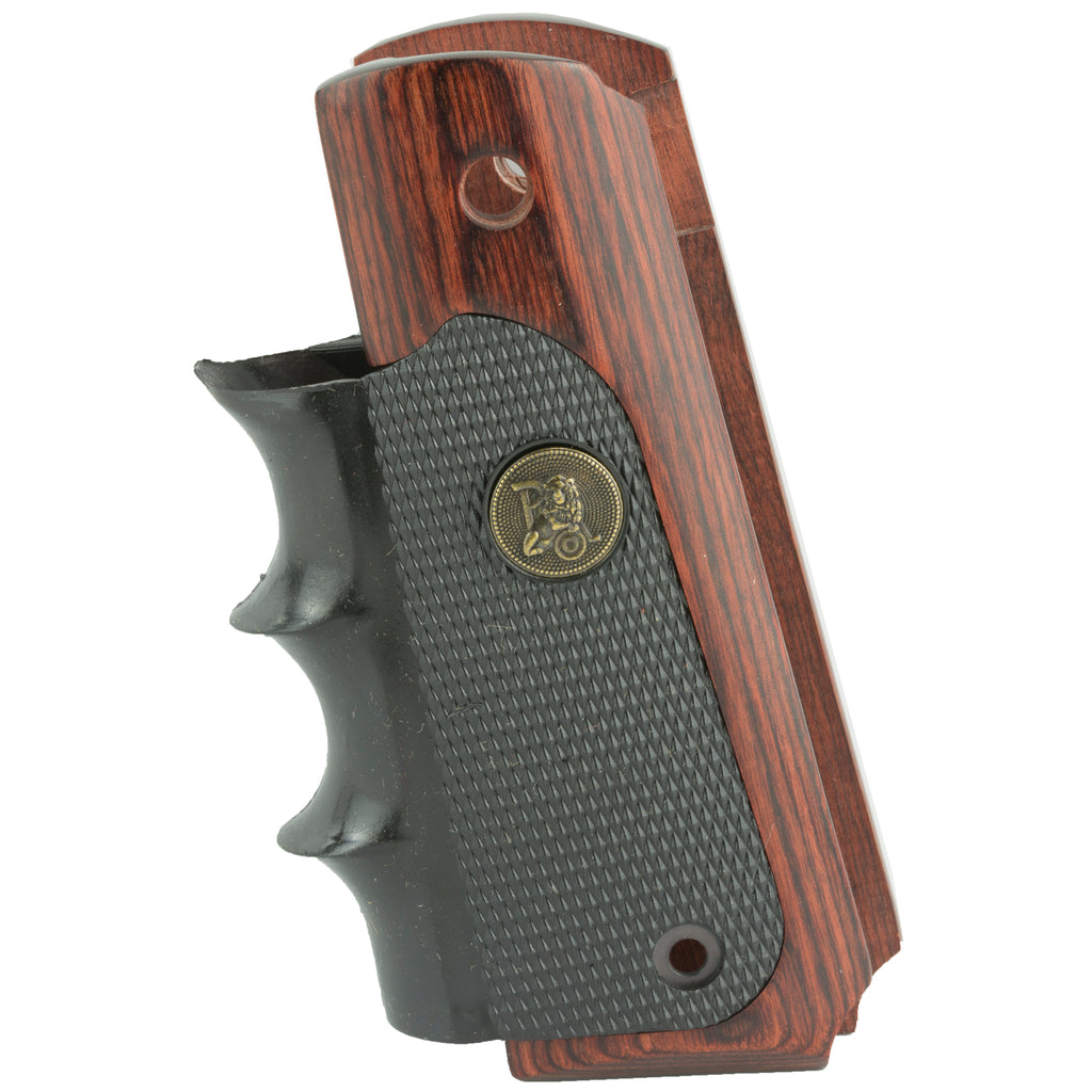 Pachmayr American Legend Pistol Grip for Colt 1911 with Dual-Material Rubber and Rosewood Laminate