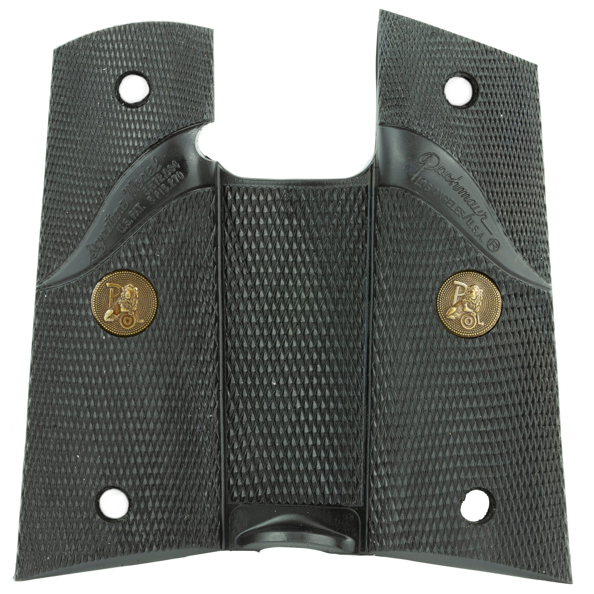 Pachmayr Signature Grip Panel for Colt 1911 – Black Rubber Wraparound Design