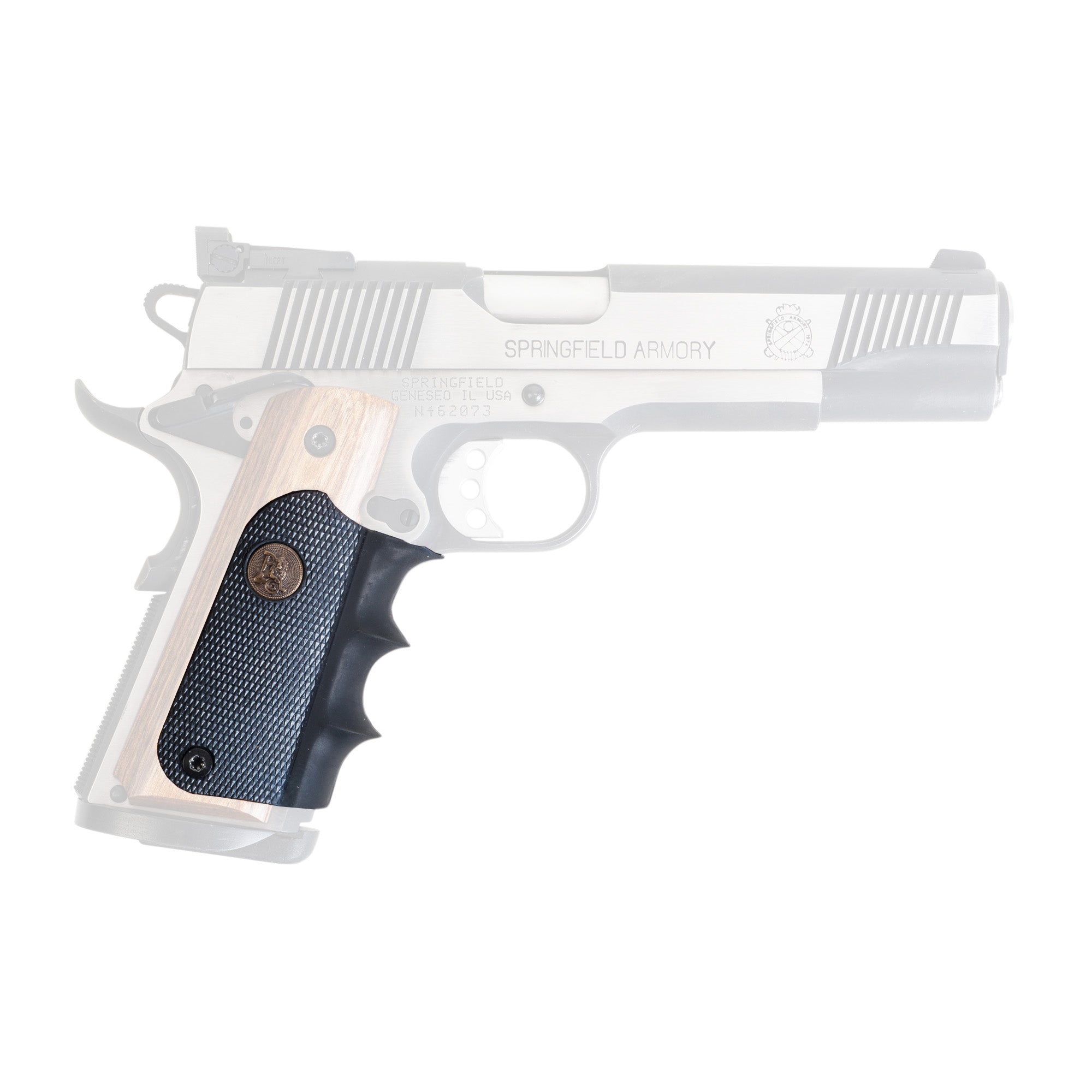 Pachmayr American Legend Grip Panel PK434 for 1911 Pistols in Black and Brown