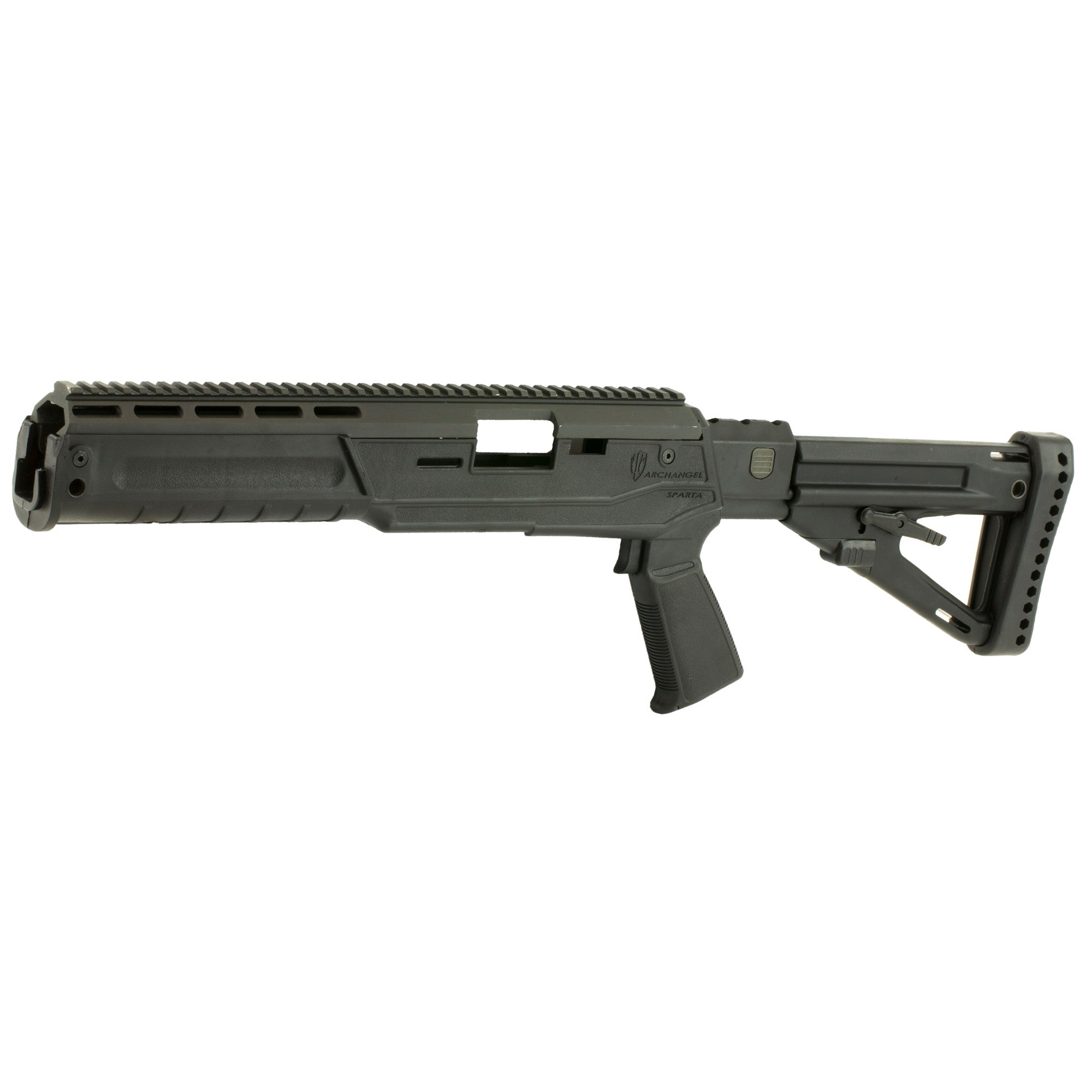 ProMag Industries Archangel Mini 14 Sparta Stock in Black – Adjustable Pistol Grip with M1913 Rail