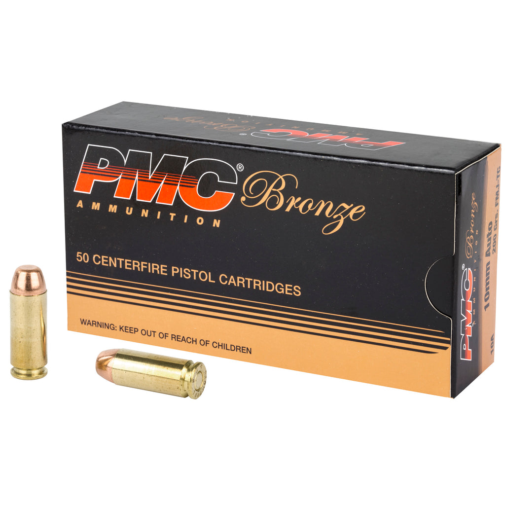 PMC Ammunition Bronze 10mm Full Metal Jacket 200 Grain - 50 Rounds Per Box