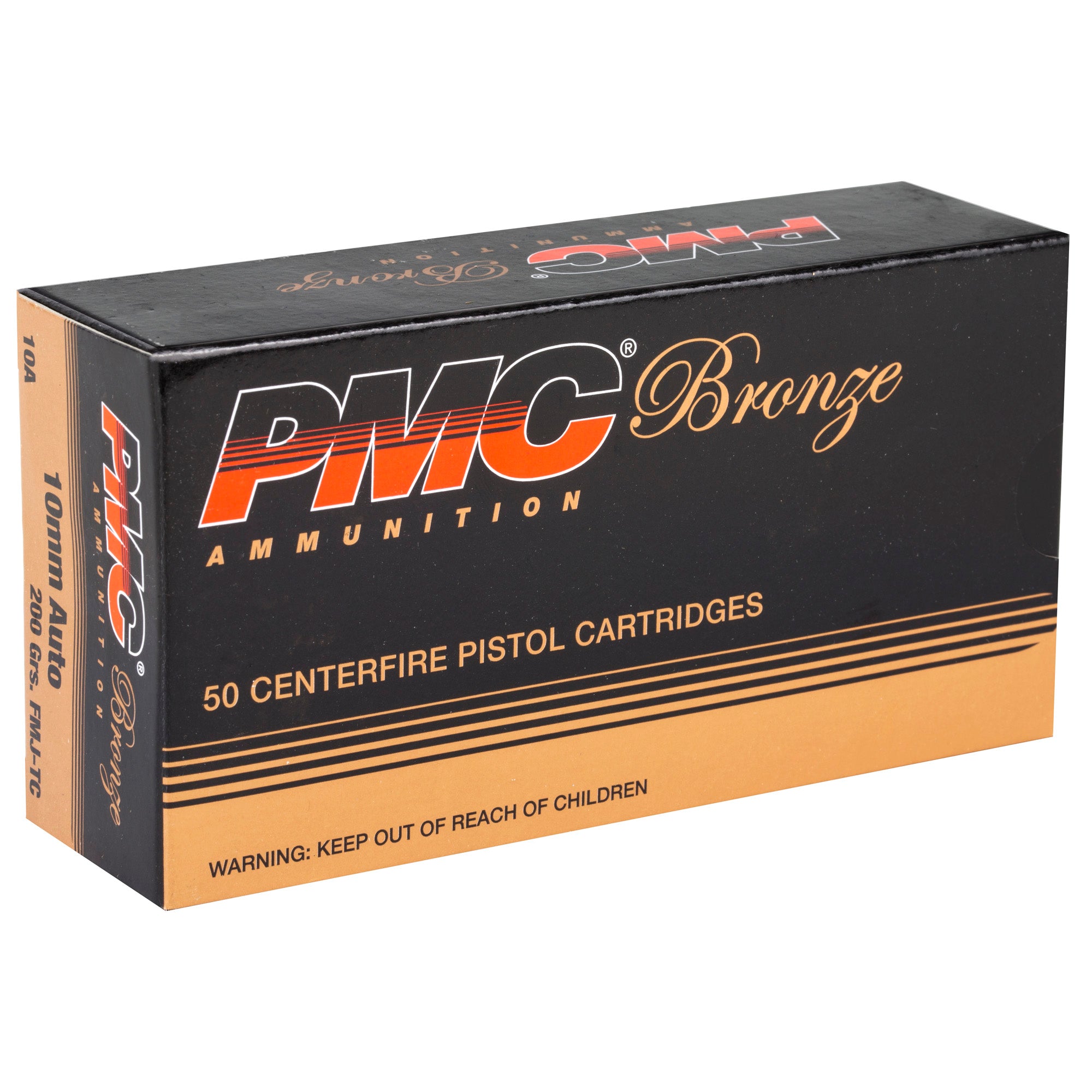 PMC Ammunition Bronze 10mm Full Metal Jacket 200 Grain - 50 Rounds Per Box