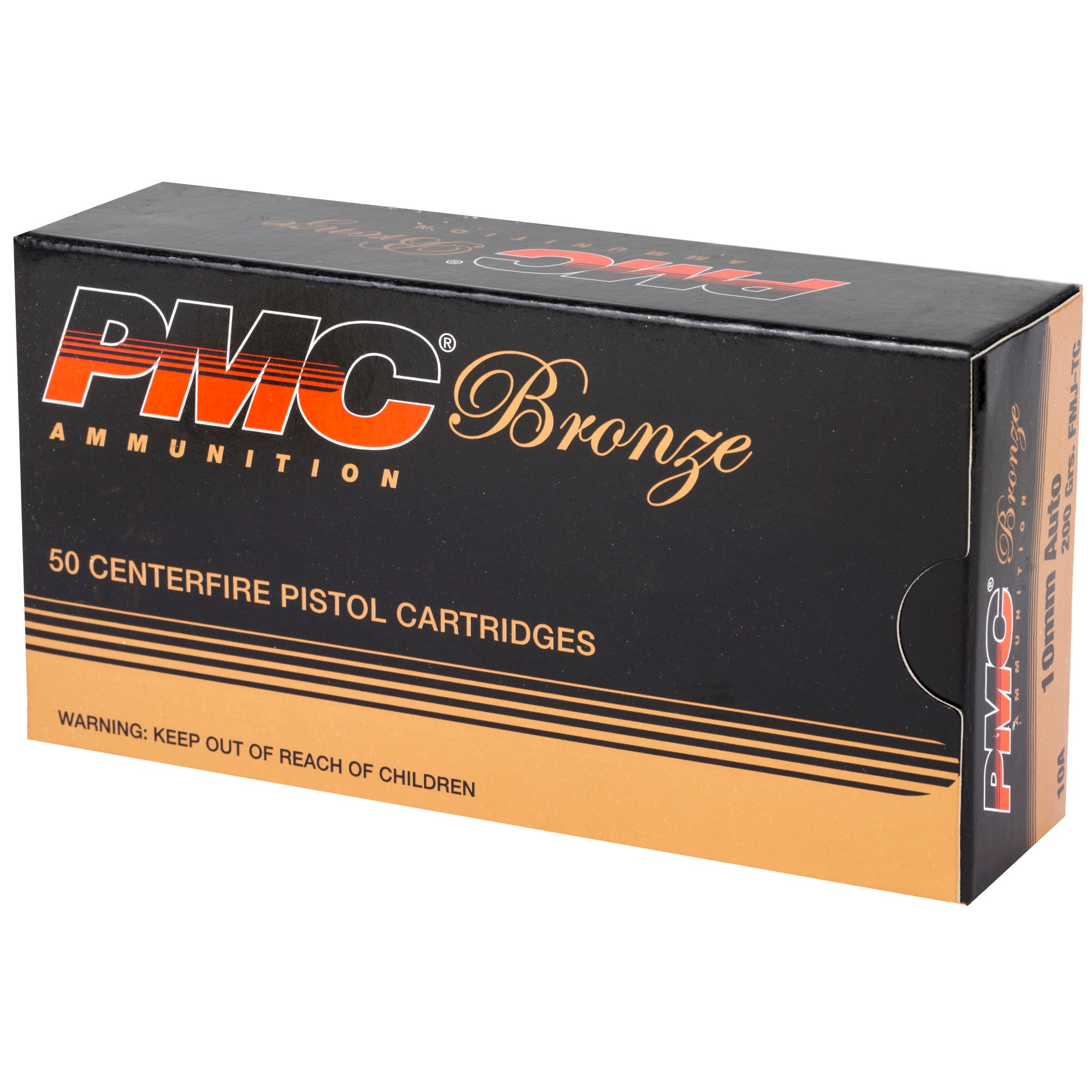 PMC Ammunition Bronze 10mm Full Metal Jacket 200 Grain - 50 Rounds Per Box
