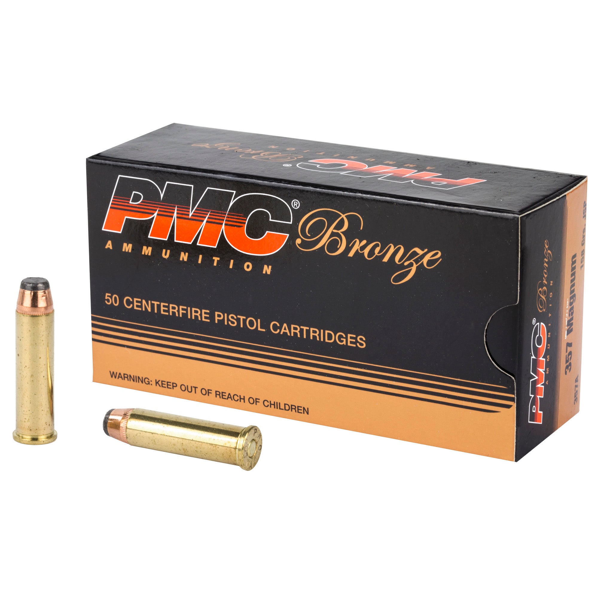 PMC Ammunition Bronze .357 Magnum 158 Grain Jacketed Soft Point (50/Box, 1000/Case)