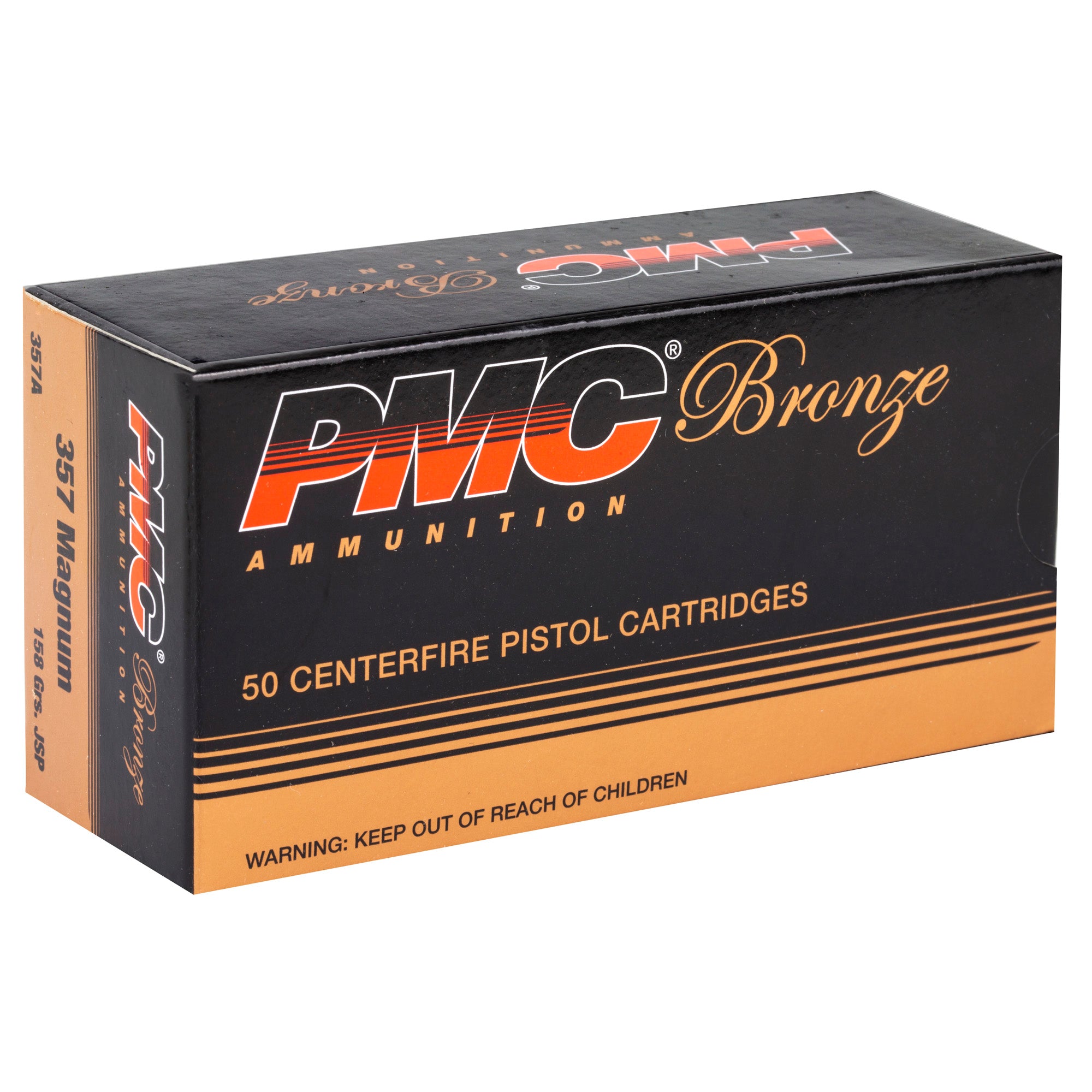 PMC Ammunition Bronze .357 Magnum 158 Grain Jacketed Soft Point (50/Box, 1000/Case)