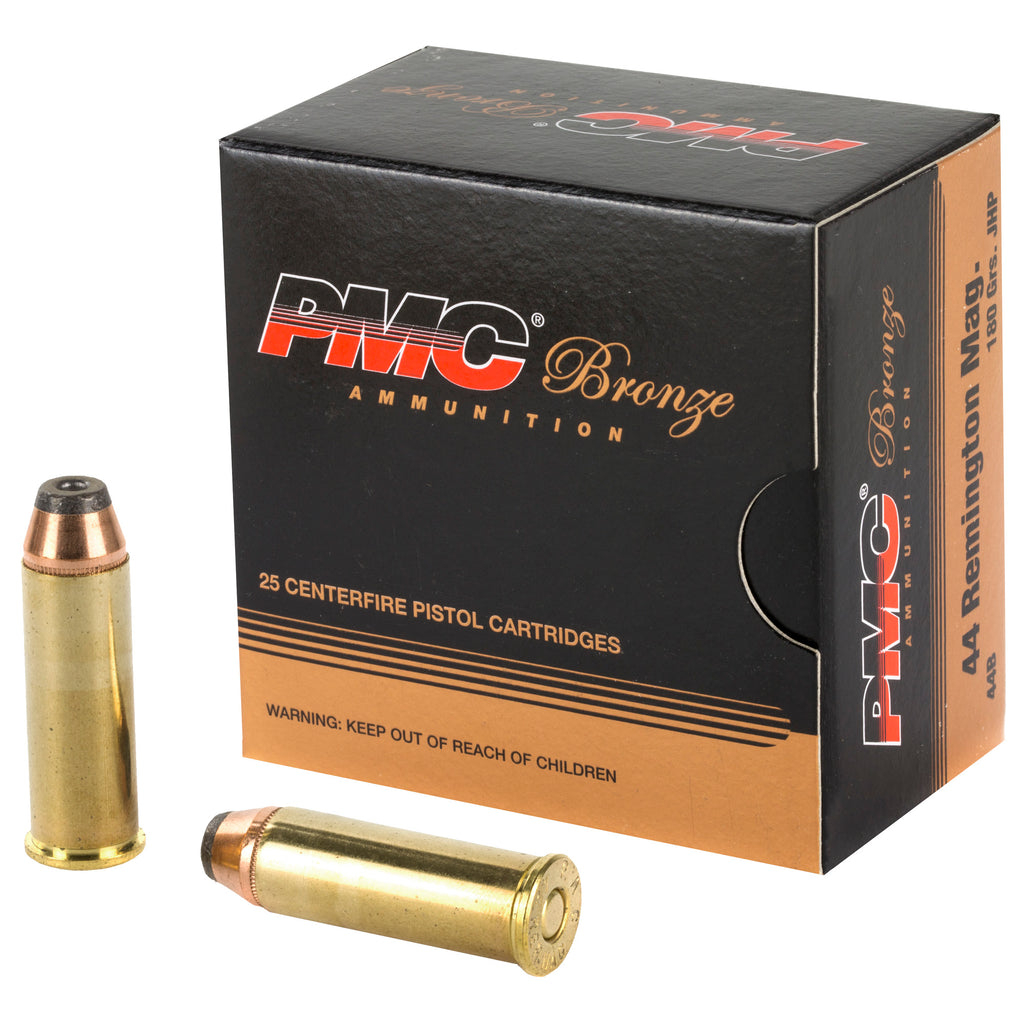 PMC Ammunition Bronze 44 Magnum Hollow Point 180 Grain for High-Volume Shooting