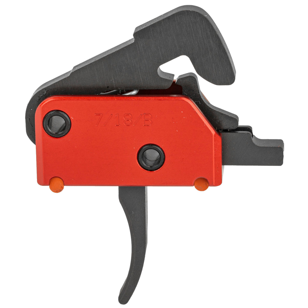 Patriot Ordnance Factory POF00457 Single Stage Curved Drop-In Trigger with 4.5 lb Pull Weight