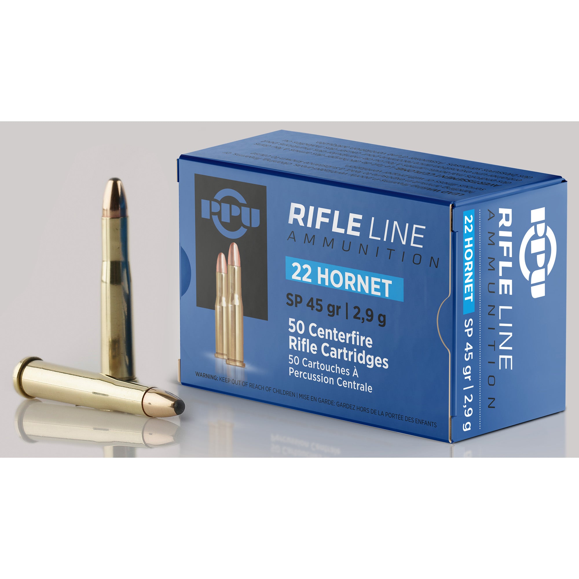Prvi Partizan PPU 22 Hornet 45 Grain Soft Point Ammunition - Standard Rifle