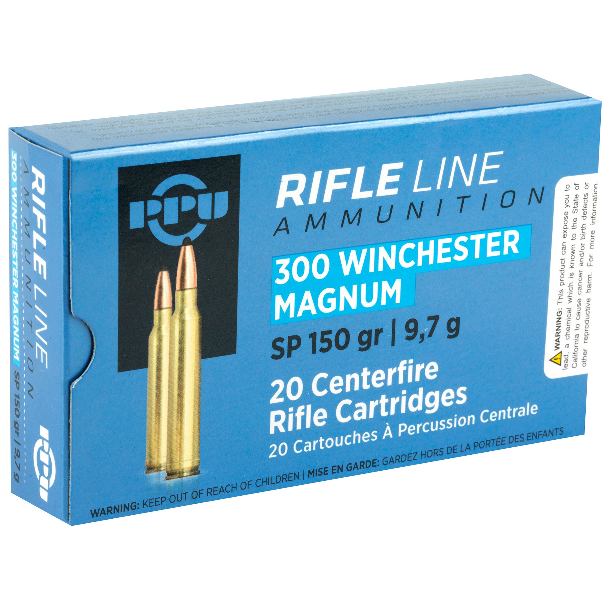 Prvi Partizan PPU 300 Winchester Magnum Soft Point Ammunition - 150 Grain, 20 Rounds per Box