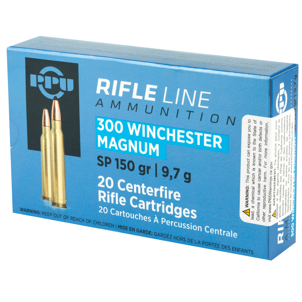 Prvi Partizan PPU 300 Winchester Magnum Soft Point Ammunition - 150 Grain, 20 Rounds per Box