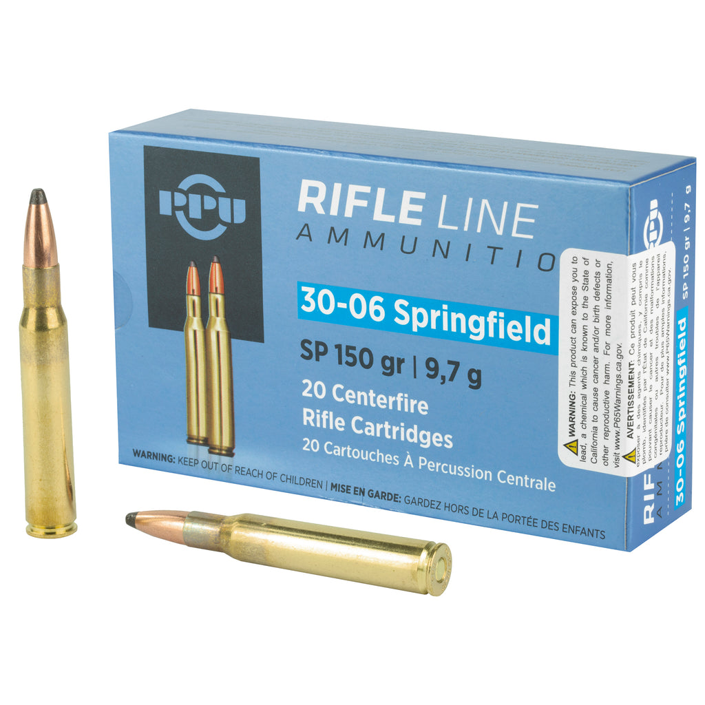 Prvi Partizan PPU 30-06 Springfield 150 Grain Soft Point Rifle Ammunition (20 Rounds per Box)