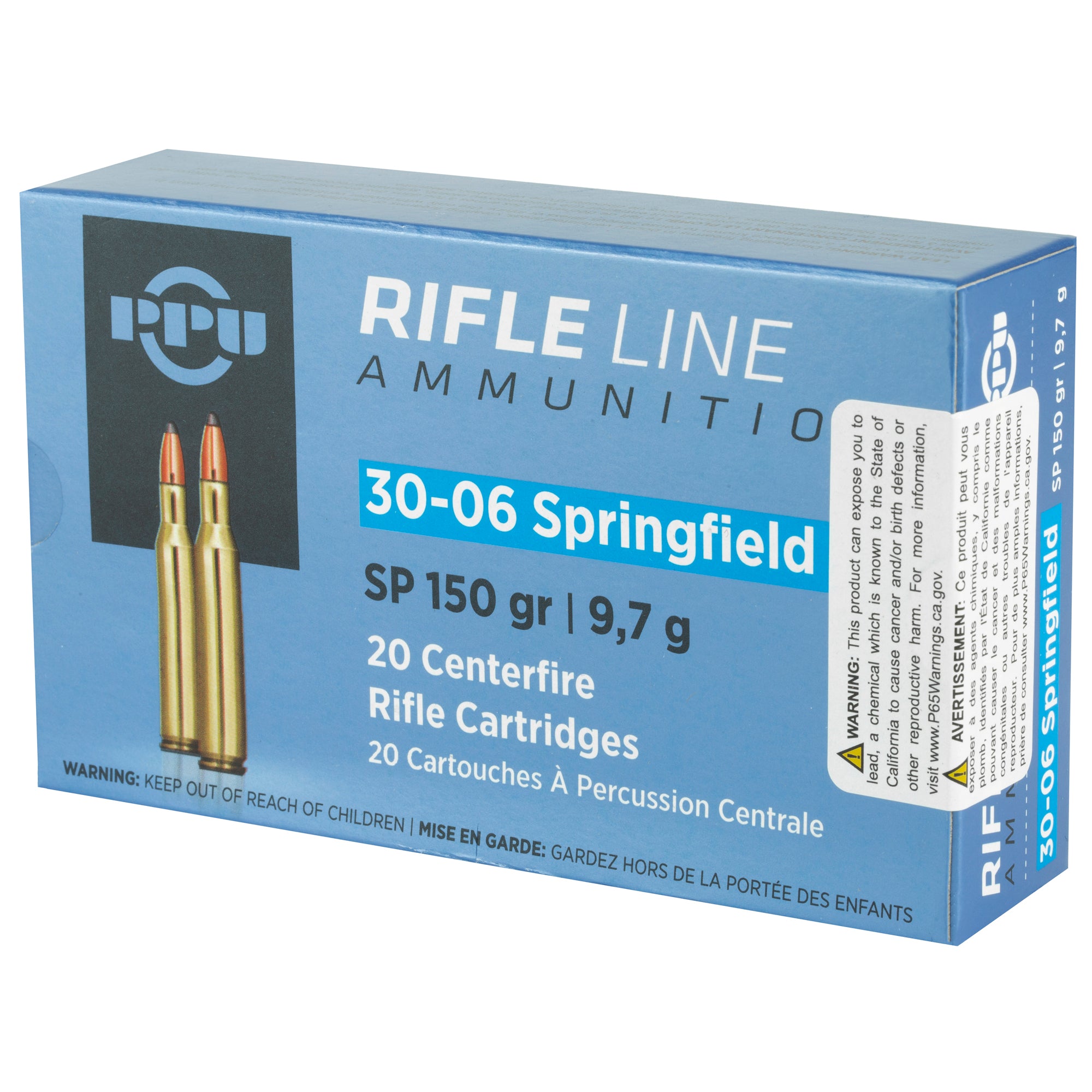 Prvi Partizan PPU 30-06 Springfield 150 Grain Soft Point Rifle Ammunition (20 Rounds per Box)