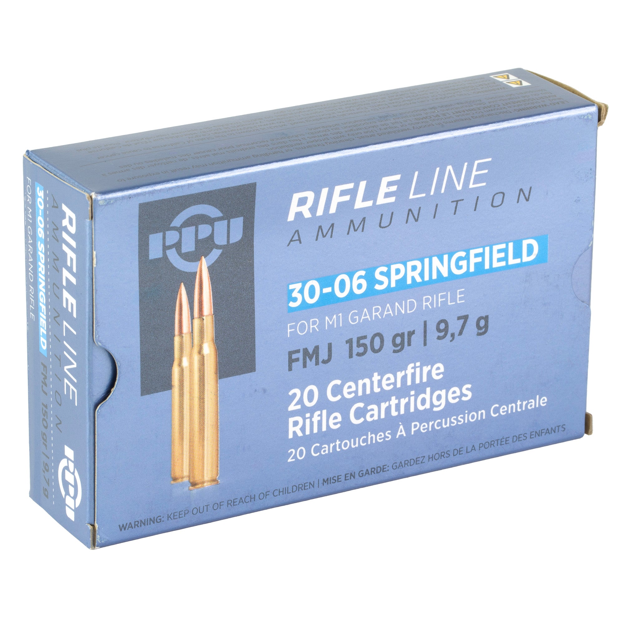 Prvi Partizan PPU 30-06 Springfield 150 Grain FMJ Rifle Ammunition - 20 Rounds per Box