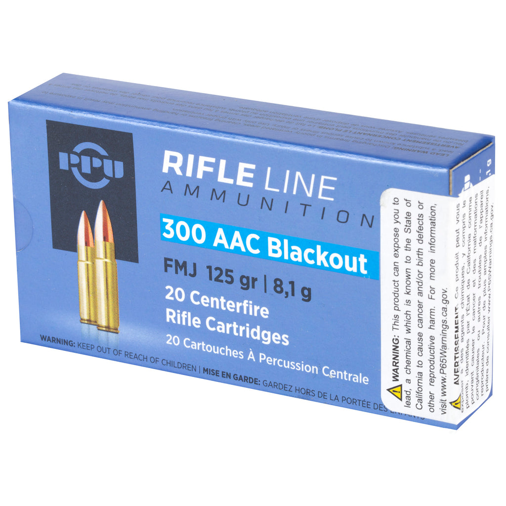 Prvi Partizan PPU 300 Blackout FMJ 125-Grain Rifle Ammunition (20 Rounds per Box)