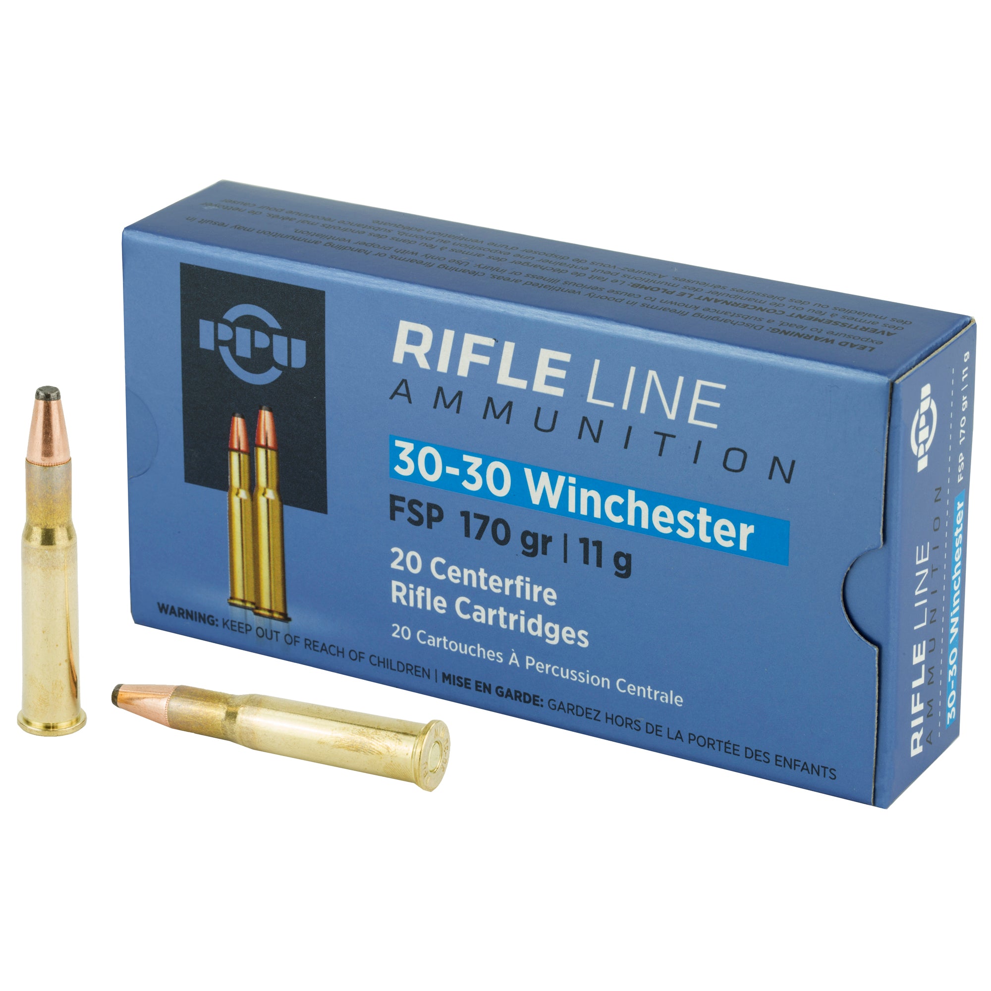 Prvi Partizan PPU 30-30 Winchester Soft Point Ammunition - 170 Grain, 20 Rounds Per Box