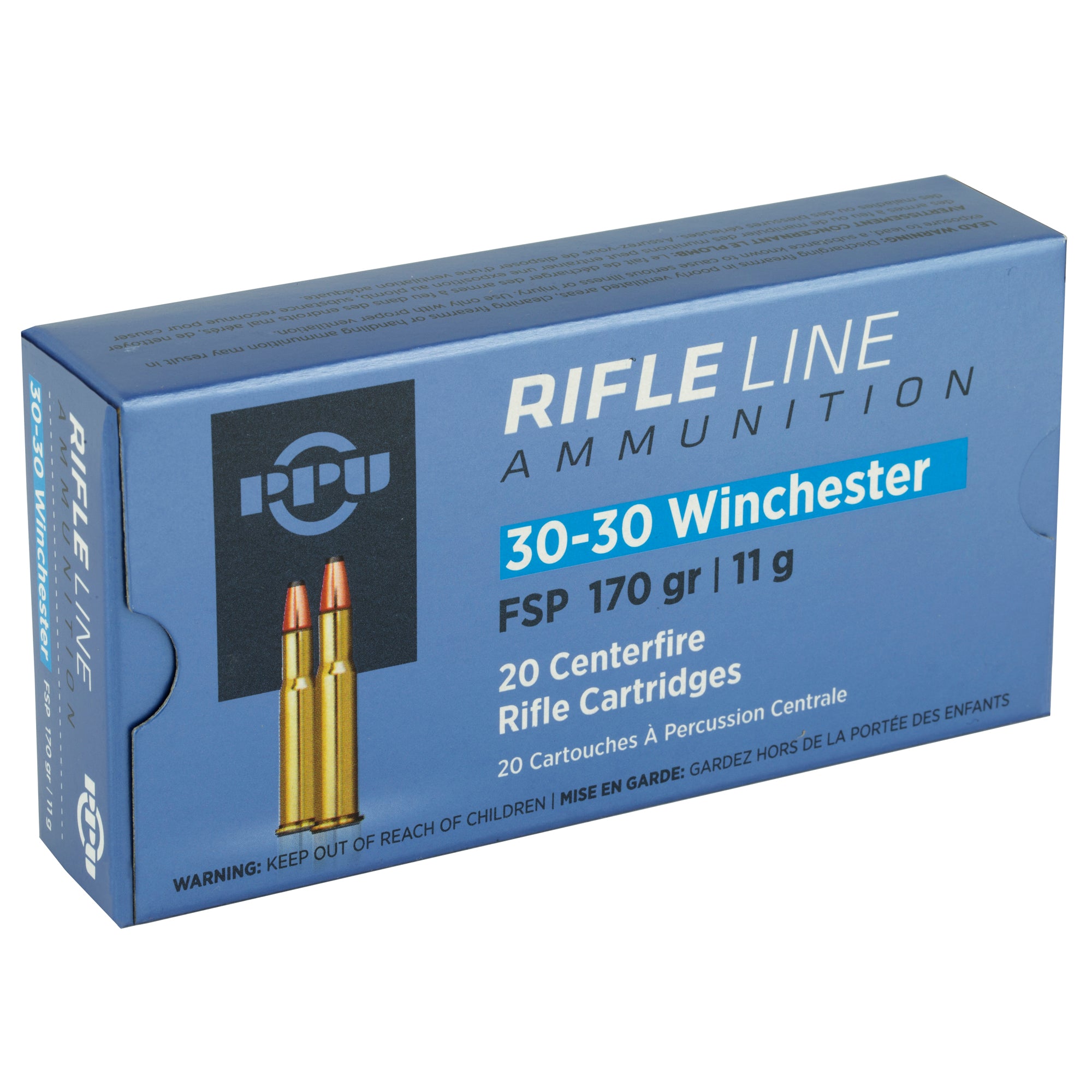 Prvi Partizan PPU 30-30 Winchester Soft Point Ammunition - 170 Grain, 20 Rounds Per Box