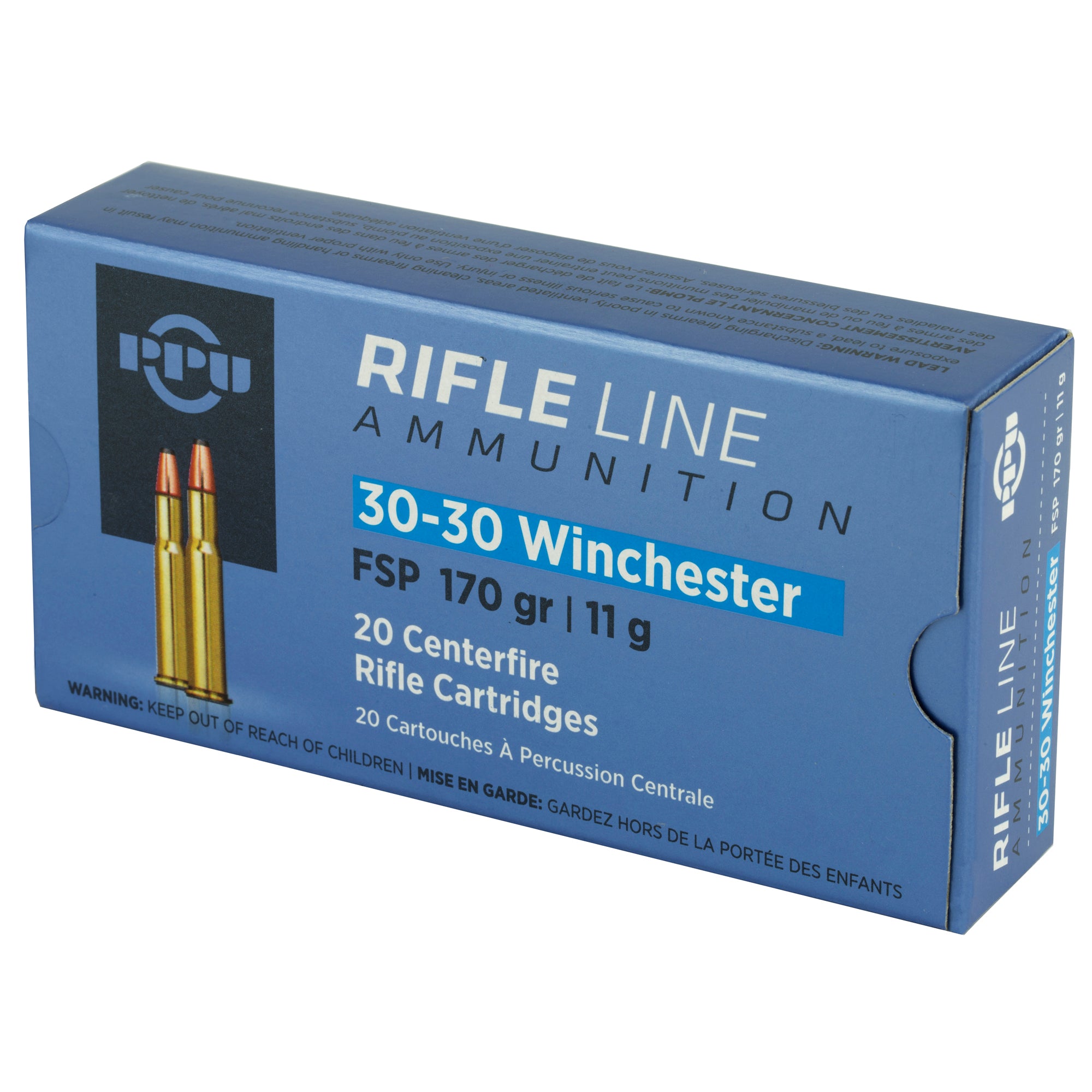 Prvi Partizan PPU 30-30 Winchester Soft Point Ammunition - 170 Grain, 20 Rounds Per Box