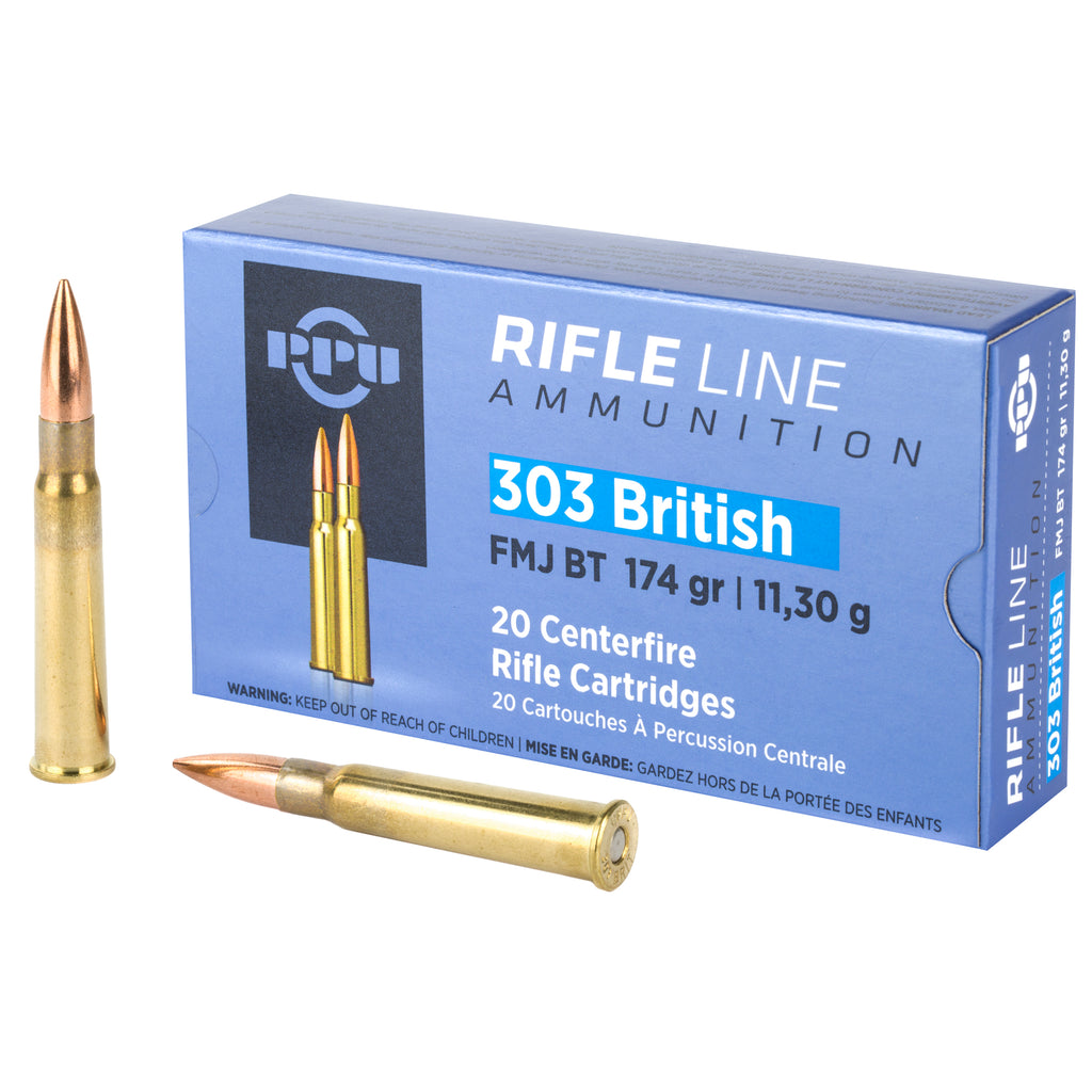 Prvi Partizan PPU 303 British Full Metal Jacket Ammunition - 174 Grain, 20 Rounds Per Box