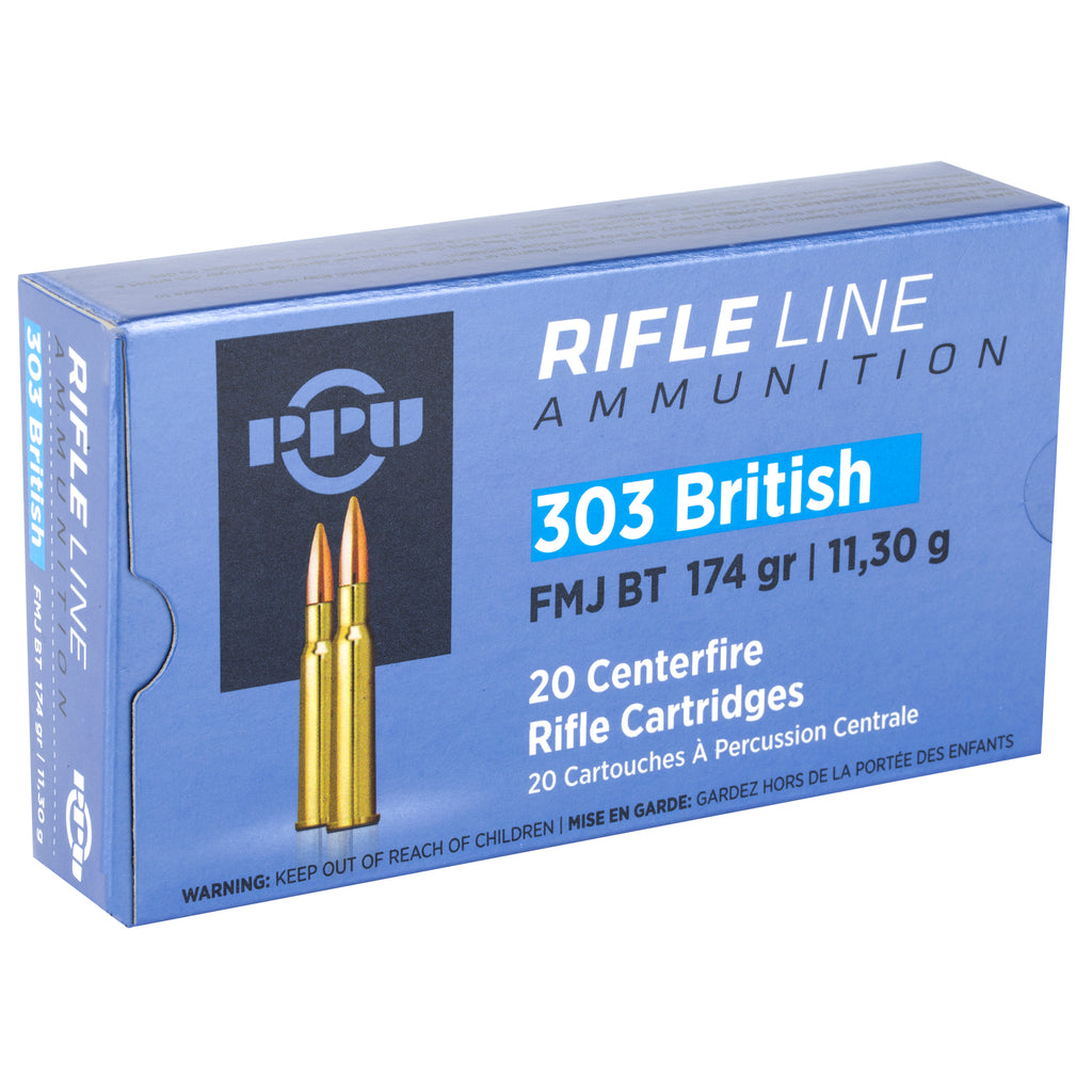 Prvi Partizan PPU 303 British Full Metal Jacket Ammunition - 174 Grain, 20 Rounds Per Box