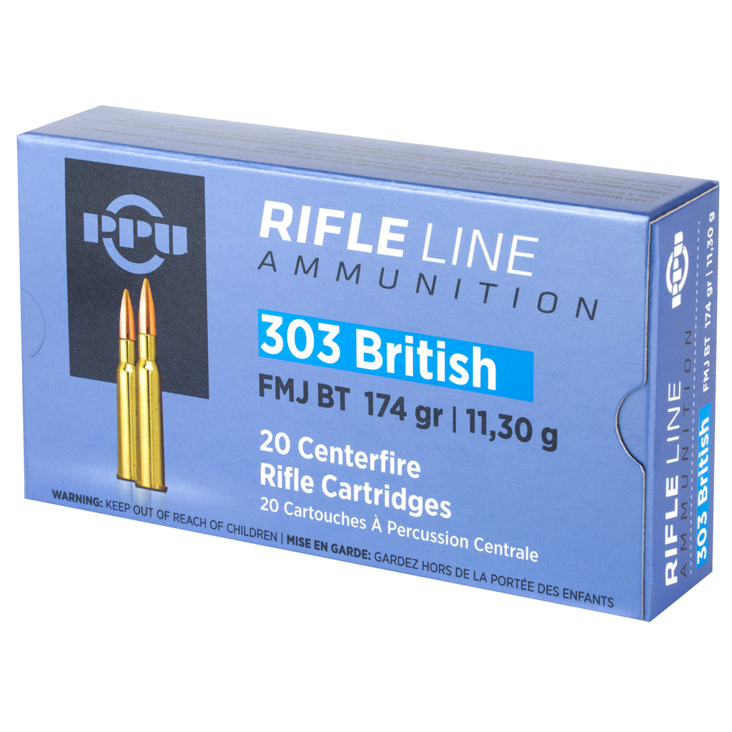 Prvi Partizan PPU 303 British Full Metal Jacket Ammunition - 174 Grain, 20 Rounds Per Box