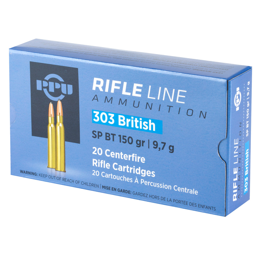 Prvi Partizan PPU 303 British Soft Point Ammunition - 150 Grain, 20 Rounds Per Box