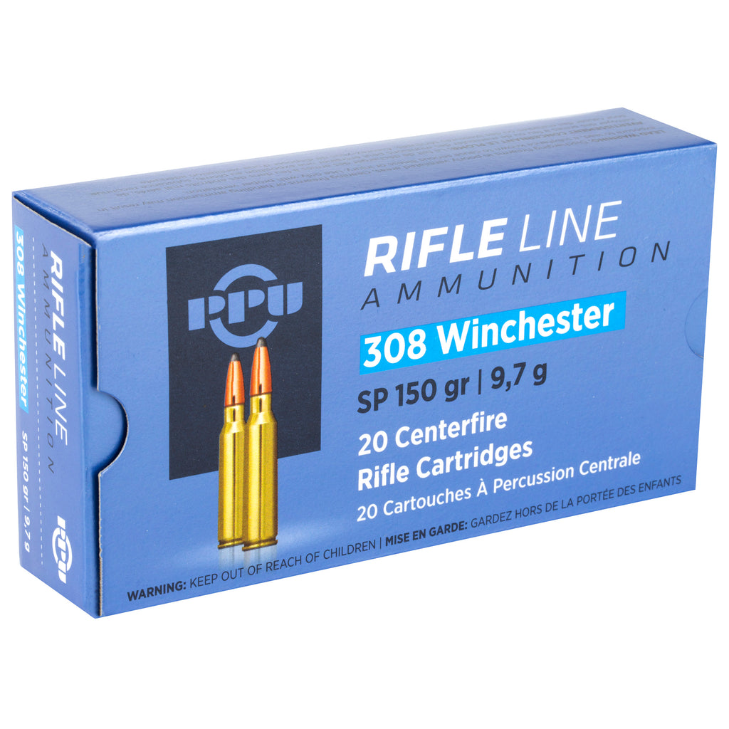Prvi Partizan PPU 308 Winchester Soft Point Ammunition - 150 Grain - 20 Rounds per Box