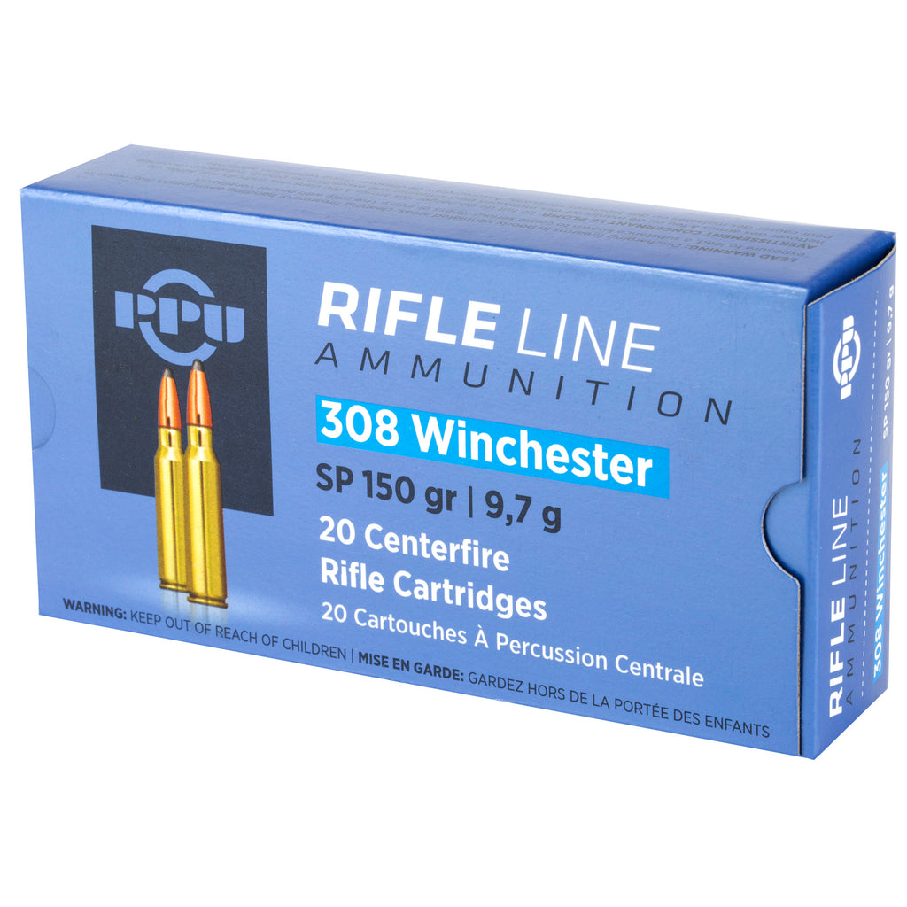 Prvi Partizan PPU 308 Winchester Soft Point Ammunition - 150 Grain - 20 Rounds per Box